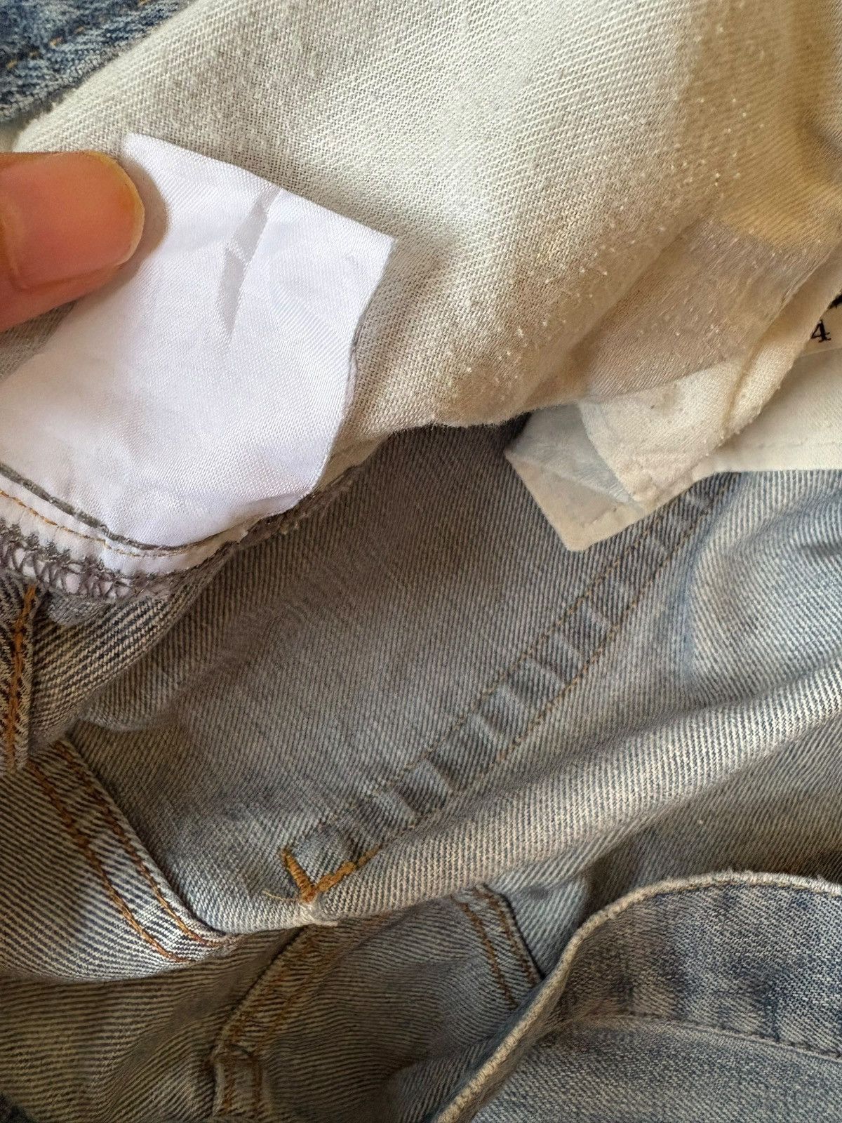 Designer × Japanese Brand × Takeo Kikuchi Vintage Japanese Takeo Kikuchi Painted Distress Baggy Jeans Size US 33 - 10 Thumbnail