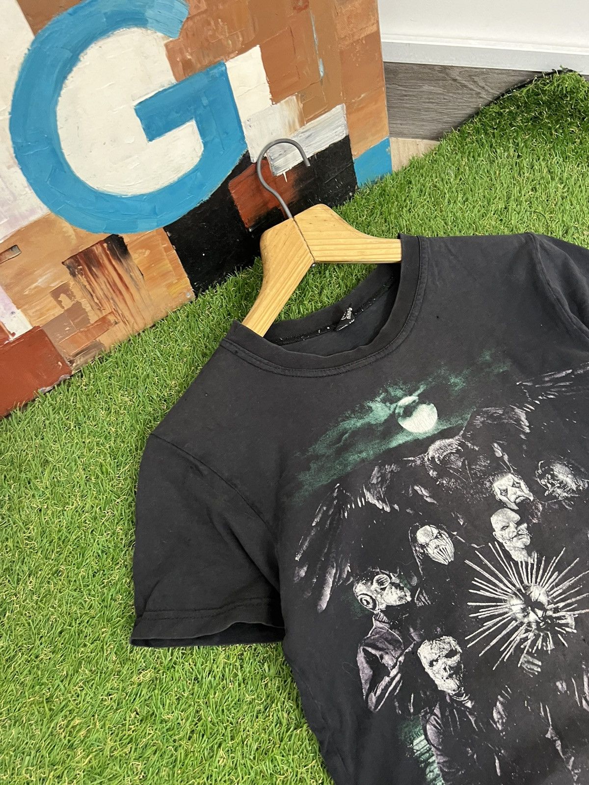 Band Tees × Slipknot × Vintage Vintage y2k Slipknot 00s T-Shirt rock band tee siz S Size US S / EU 44-46 / 1 - 2 Thumbnail