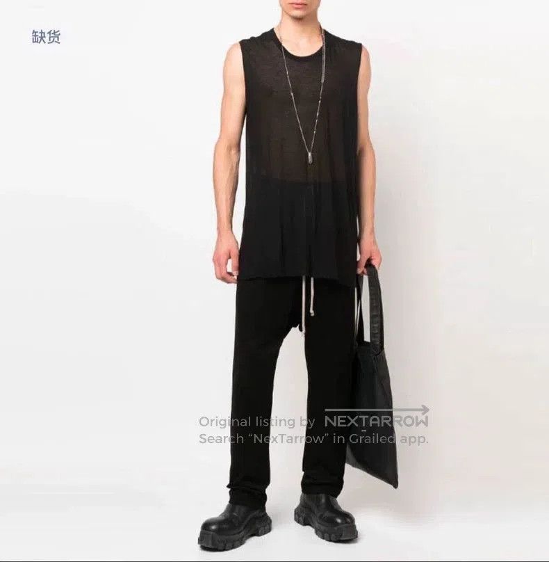 Rick Owens Rick Owens Black Drop-Crotch Pants XS. Size US 26 / EU 42 - 4 Thumbnail
