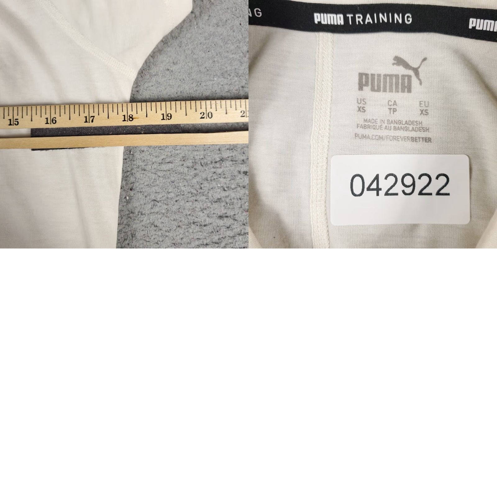 Puma Puma Womens Shirt XS Extra Small Ivory Casual Ladies Size XS / US 0-2 / IT 36-38 - 8 Thumbnail