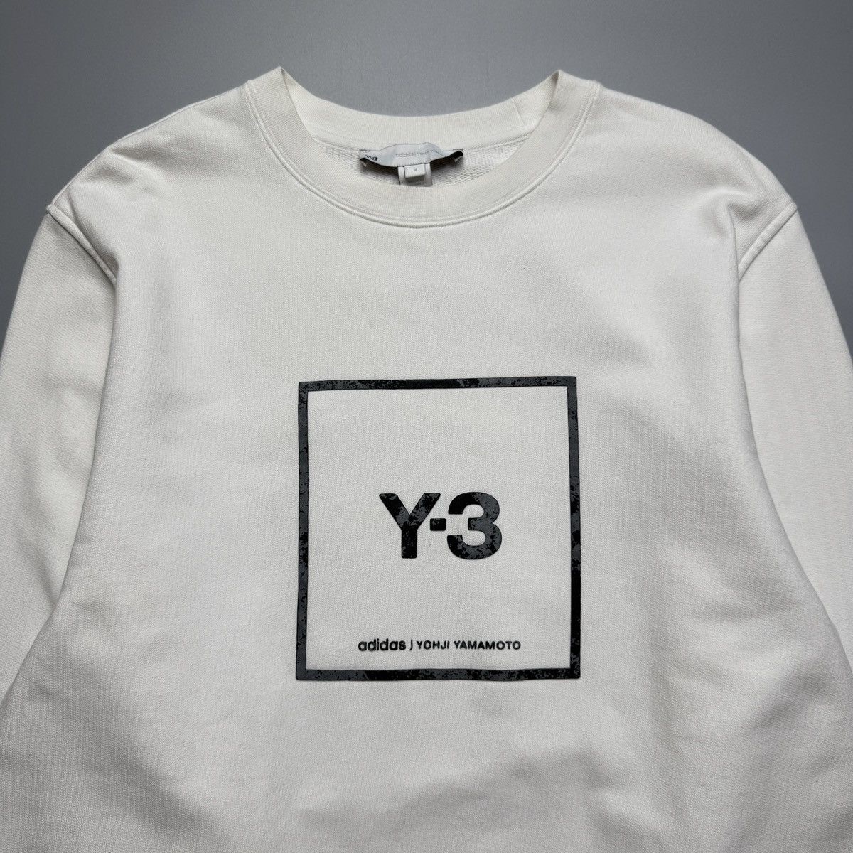 Y-3 Adidas x Yohji Yamamoto - Reflective Square Logo Sweater Size US M / EU 48-50 / 2 - 5 Thumbnail