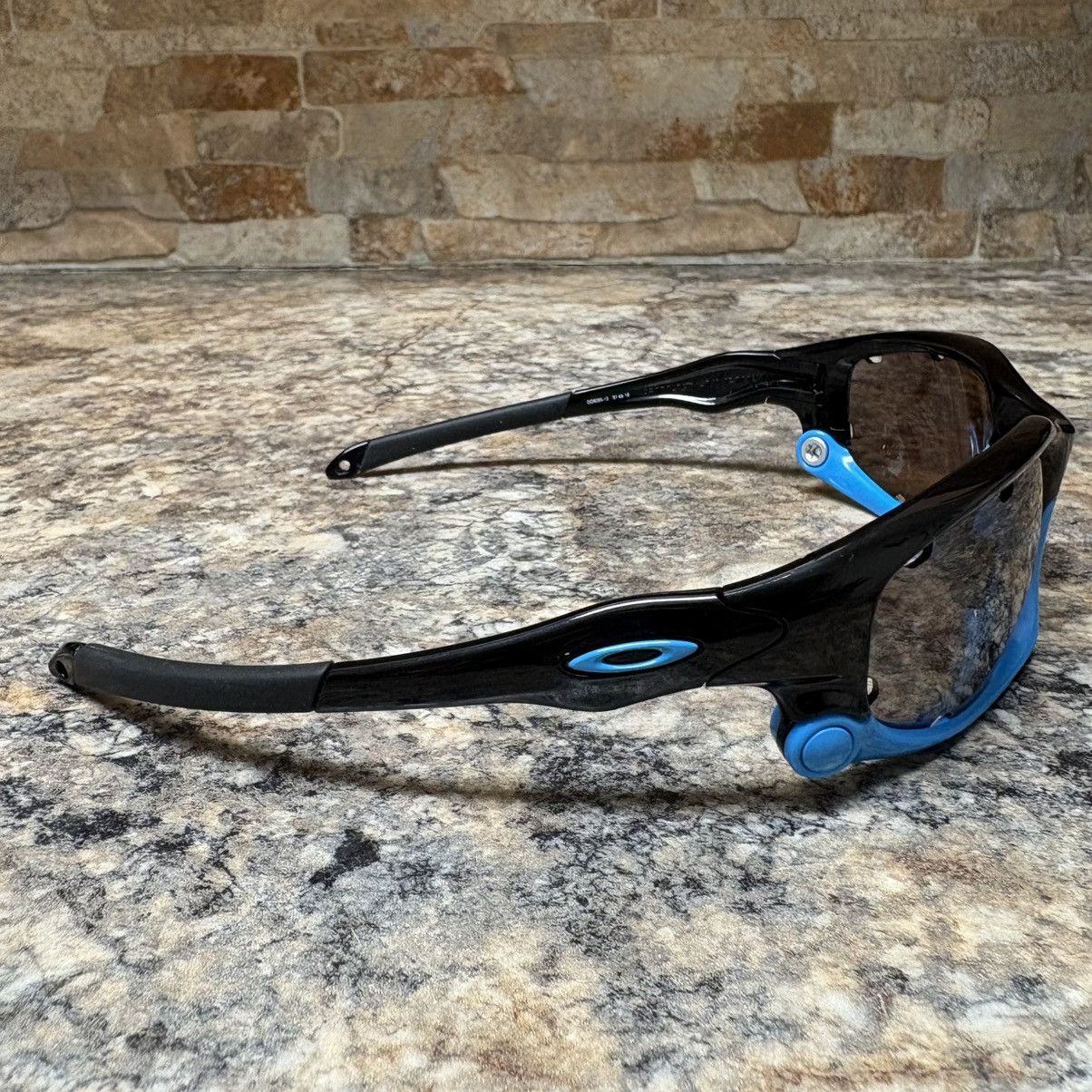 Oakley Oakley Split Jacket Black / Blue Black Iridium Polarized Size ONE SIZE - 5 Thumbnail