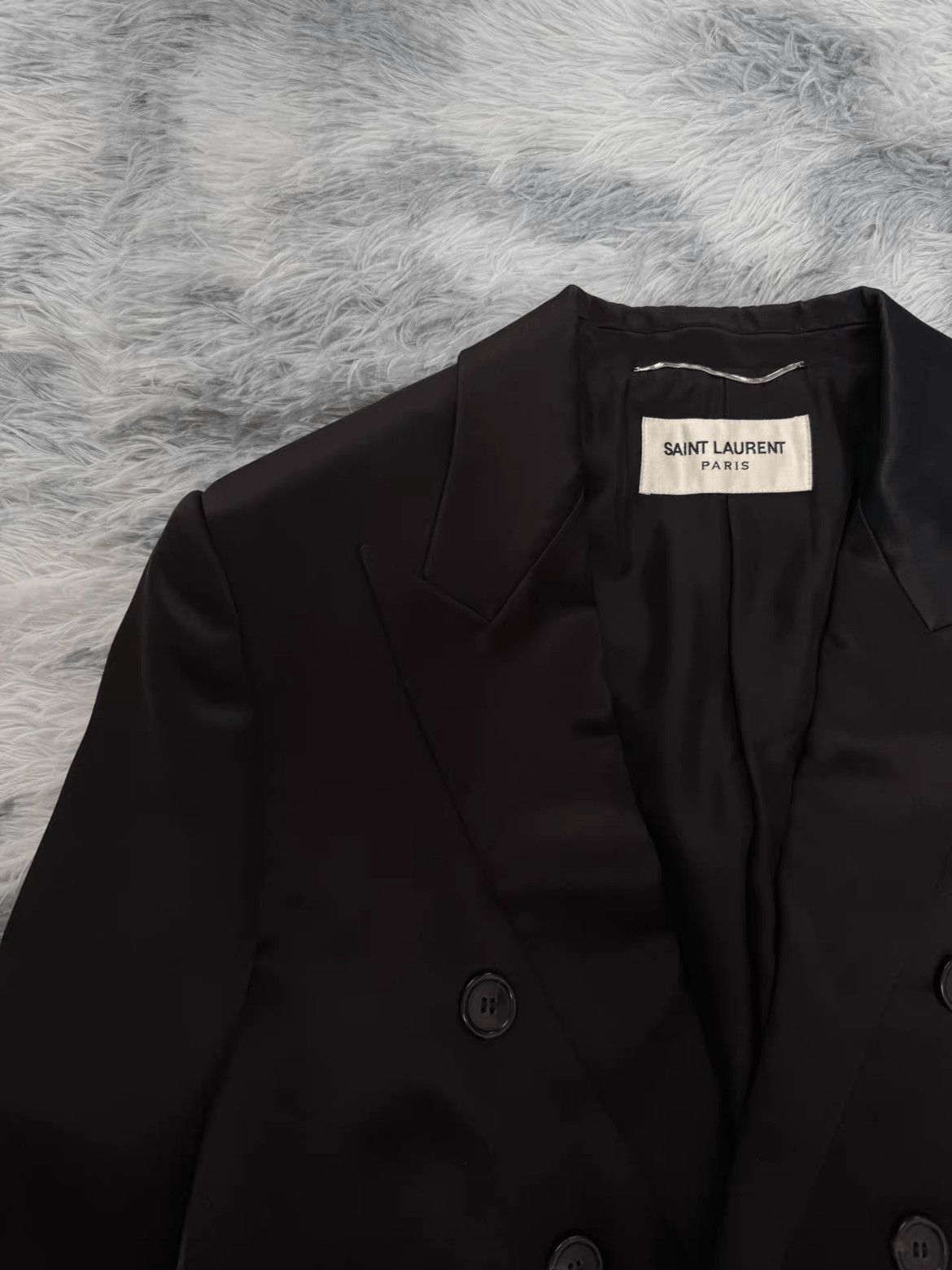 Saint Laurent Paris Saint Laurent Paris Sz 48 Saint Laurent Paris Silk Blazer Size US M / EU 48-50 / 2 - 2 Thumbnail