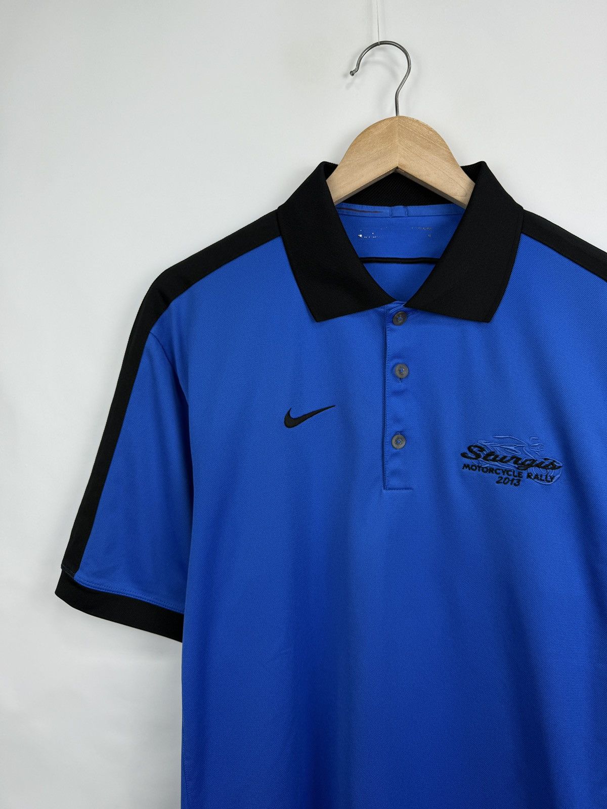 Nike 🇺🇸 Vintage Nike Sturgis Motorcycle Rally 2013 Polo T-Shirt Size US M / EU 48-50 / 2 - 4 Thumbnail