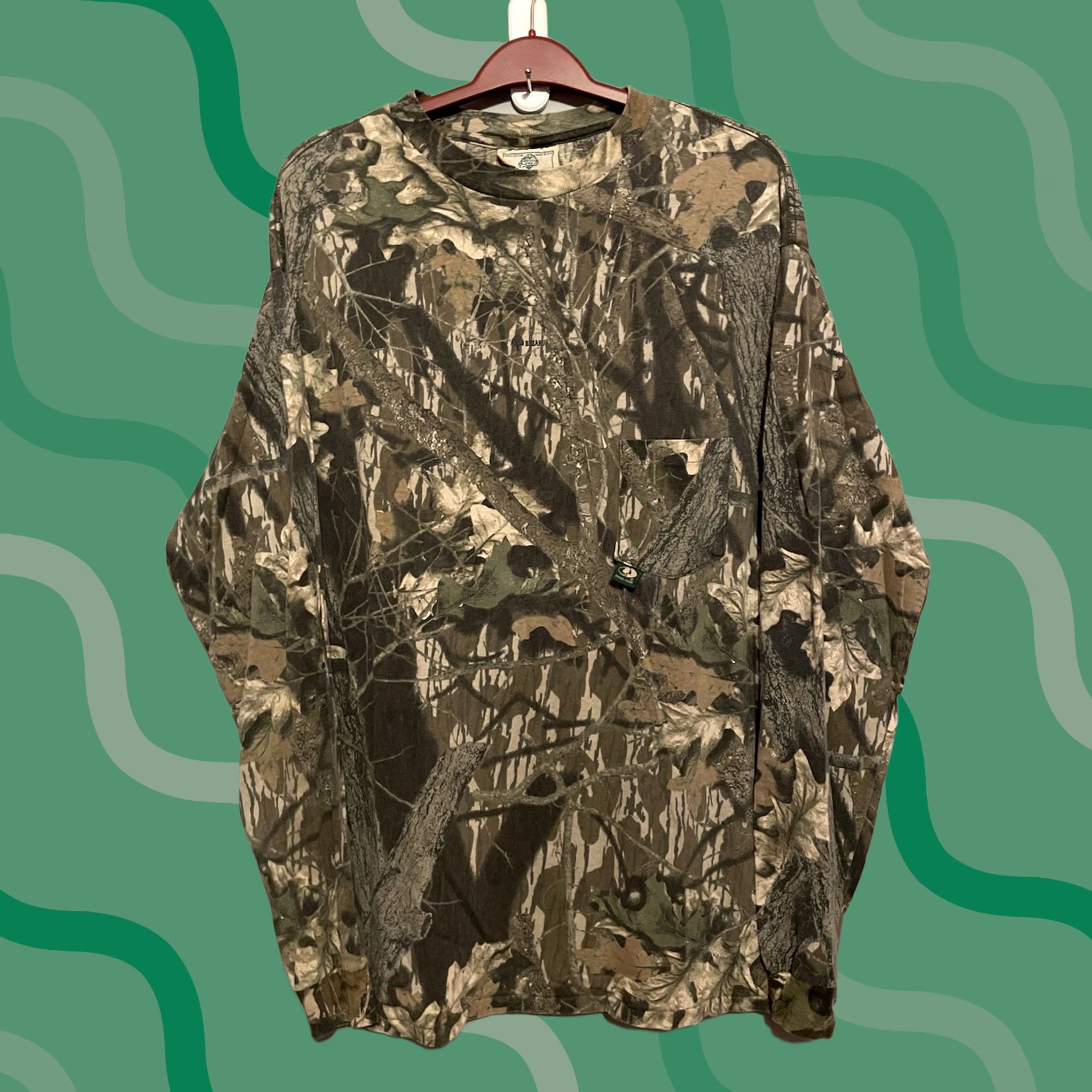 Vintage VINTAGE Mossy Oak BreakUp Camo Long Sleeve T-Shirt Mens 2XL Made In USA Size US XXL / EU 58 / 5 - 1 Thumbnail