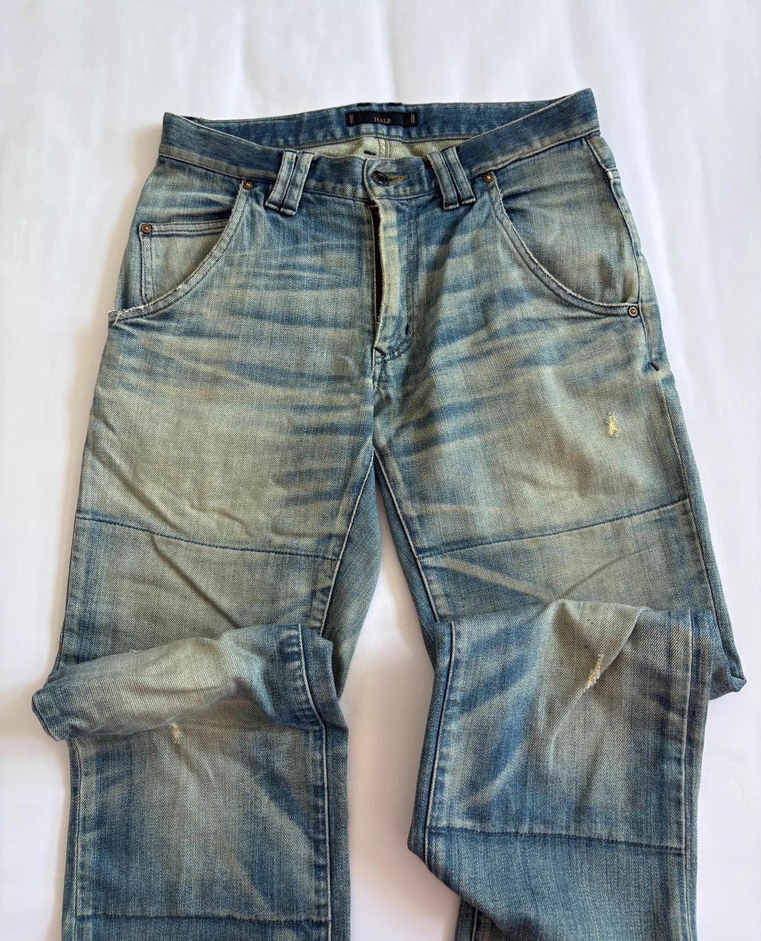 Habitat Halb Kiminori Morishita Vintage Wash Jeans 78/107 Size US 32 / EU 48 - 4 Thumbnail