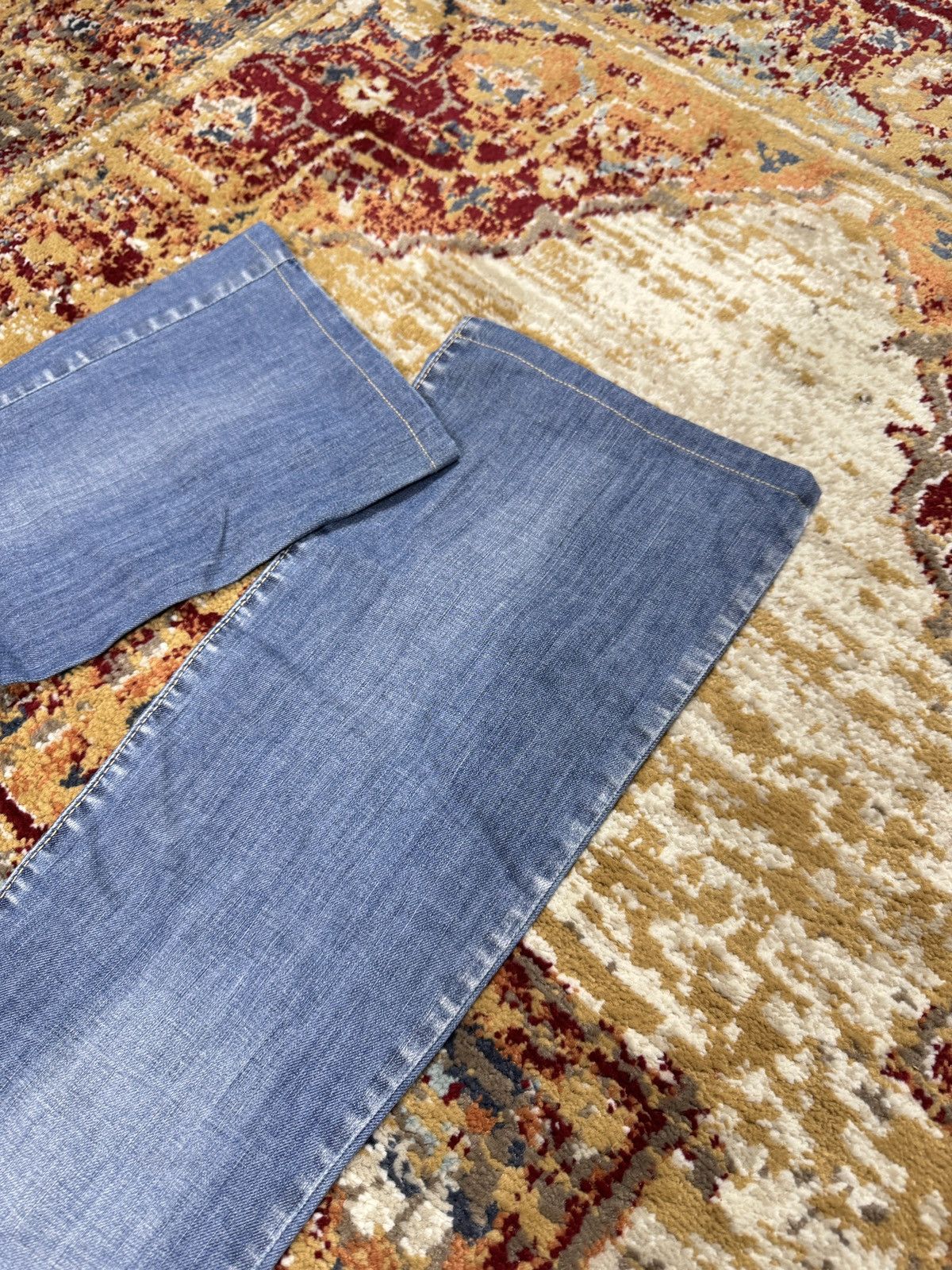 Japanese Brand ᶠᵃⁿᶜʸᵍᵘʸ Y2K Flared Denim Boootcut Flared Jeans Cargo Pant Size US 30 / EU 46 - 3 Thumbnail