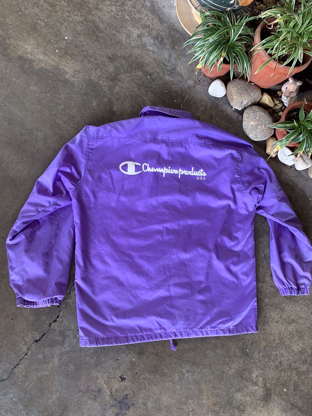 Champion × Vintage VINTAGE Champion Product USA Windbreaker on Purple 🔥 Size US L / EU 52-54 / 3 - 3 Thumbnail