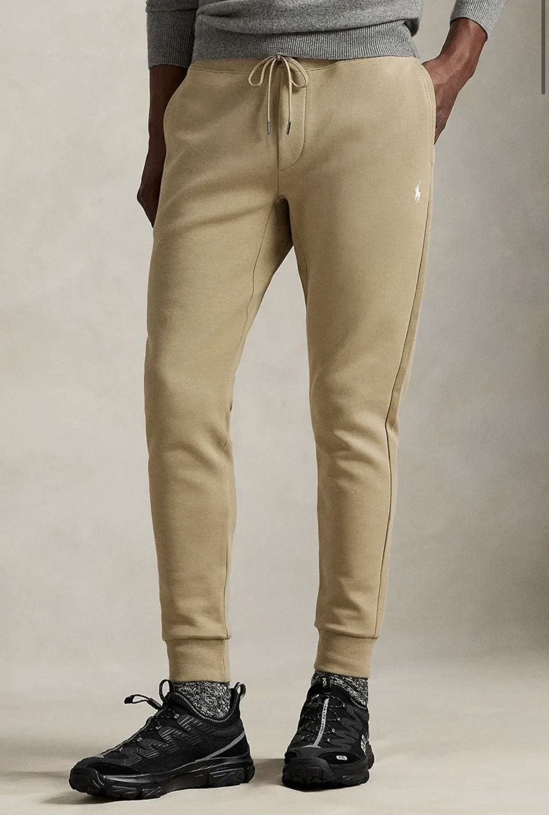 Polo Ralph Lauren 🇺🇸 NWT❗️Polo Ralph Lauren Luxury Double-Knit Jogger Pant Beige Size US 32 / EU 48 - 3 Thumbnail
