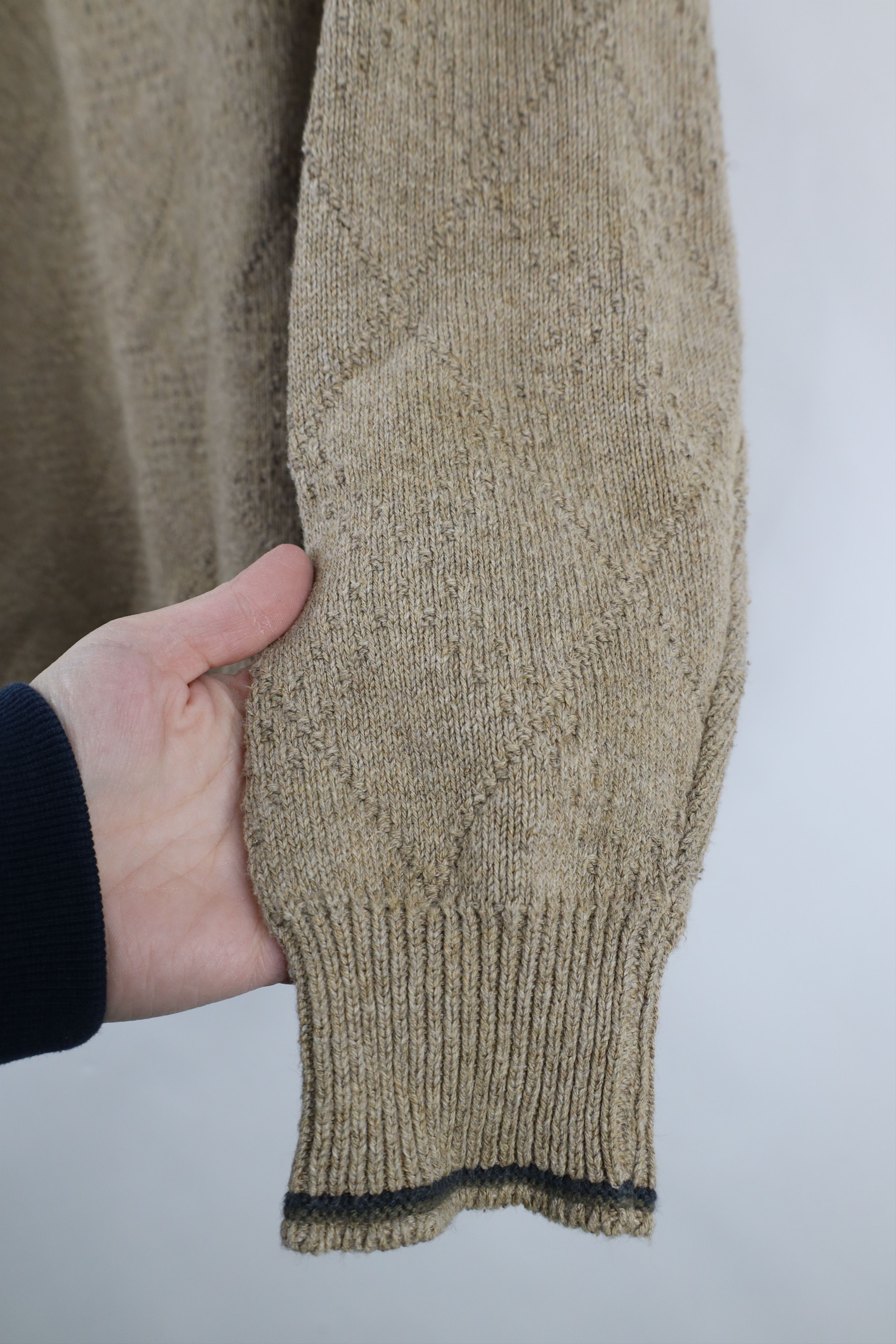 Vintage Vintage 90s Pinnacle Golf Diamond Cotton Knit Sweater USA Size US L / EU 52-54 / 3 - 7 Thumbnail