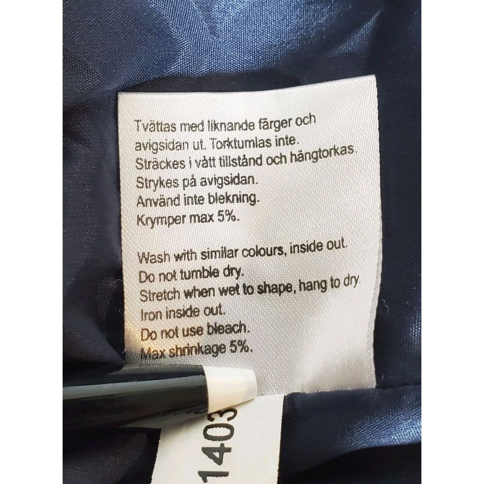 Vintage Holebrook Sweden Gregor 1/4 Zip Windproof Cotton Sweater Lined Navy Mens XL Size US XL / EU 56 / 4 - 6 Thumbnail