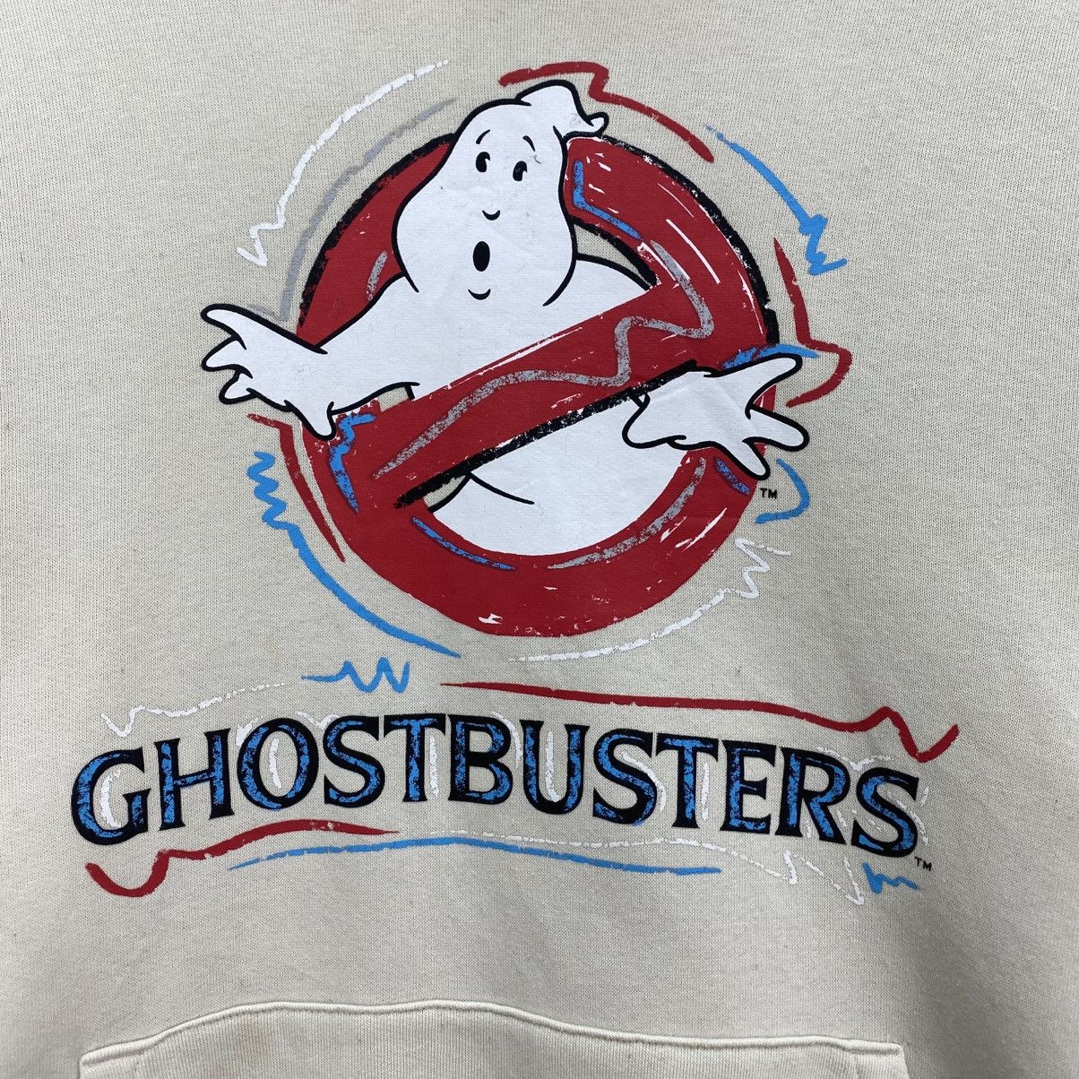 Vintage 🐐 Ghostbusters printed hoodie Iconic Movie Logo Pullover Size US M / EU 48-50 / 2 - 4 Thumbnail