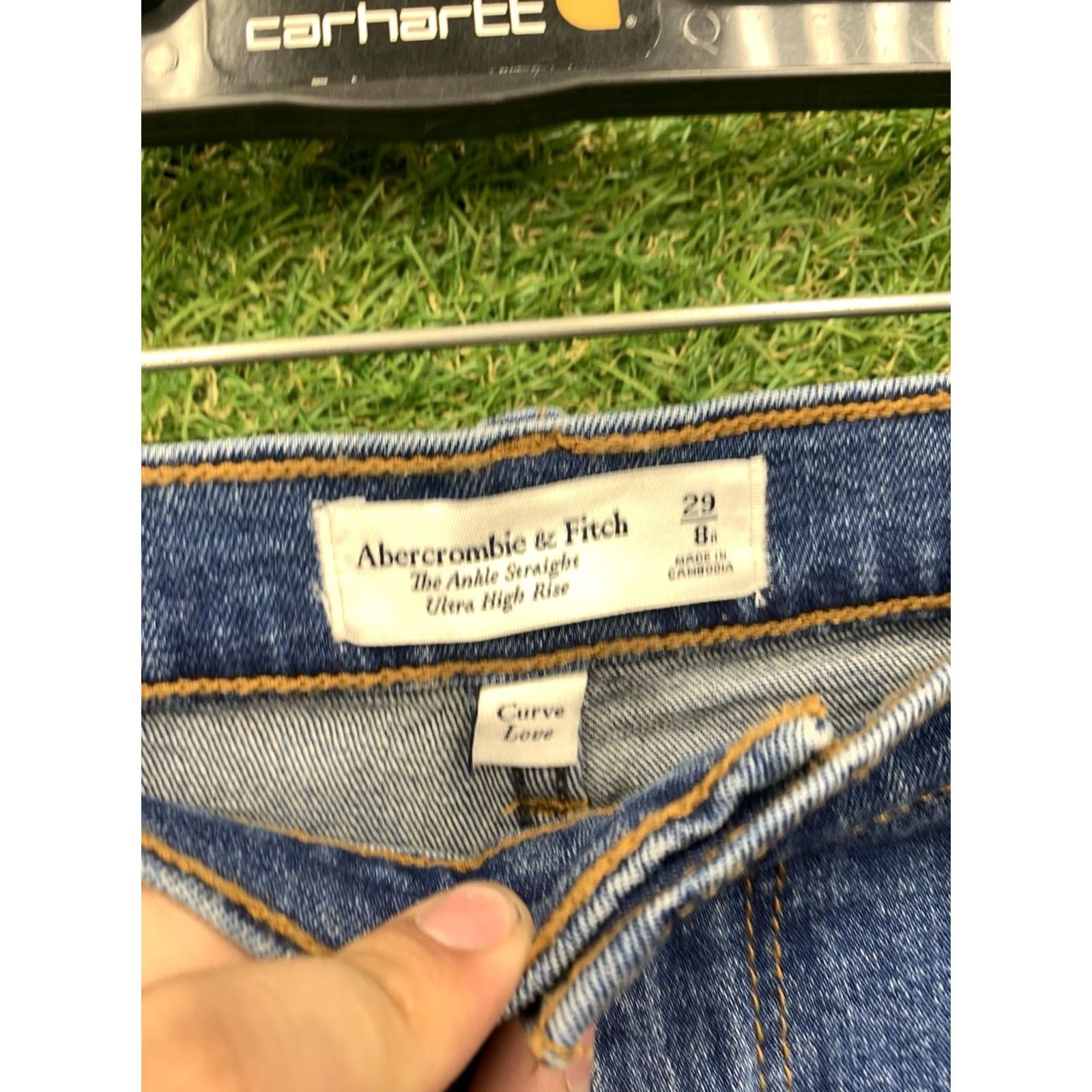 Abercrombie & Fitch Abercrombie & Fitch Jeans Womens 8 The Ankle Straight Ultra High Rise Curve Love Size 30" / US 8 / IT 44 - 3 Thumbnail