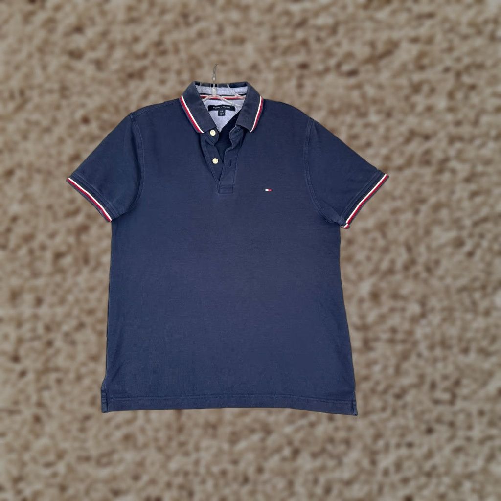 Tommy Hilfiger Tommy Hilfiger Polo Shirt Mens Small Blue Cotton Short Sleeve Golf Casual Activewear Size US S / EU 44-46 / 1 - 1 Thumbnail