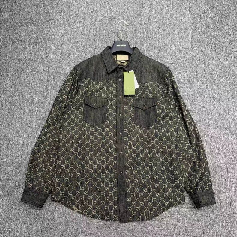 Gucci Gucci Double G full-print denim jacket 2502-Nextarrow Size US M / EU 48-50 / 2 - 3 Thumbnail