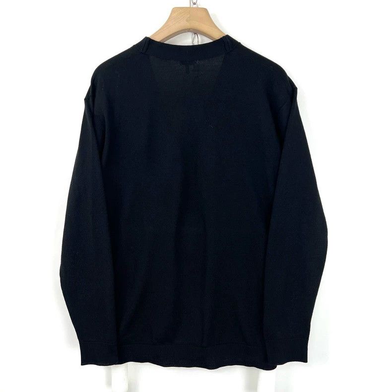 Loewe LOEWE Blue Embroidered Logo Wool Cardigan Size S / US 4 / IT 40 - 3 Thumbnail