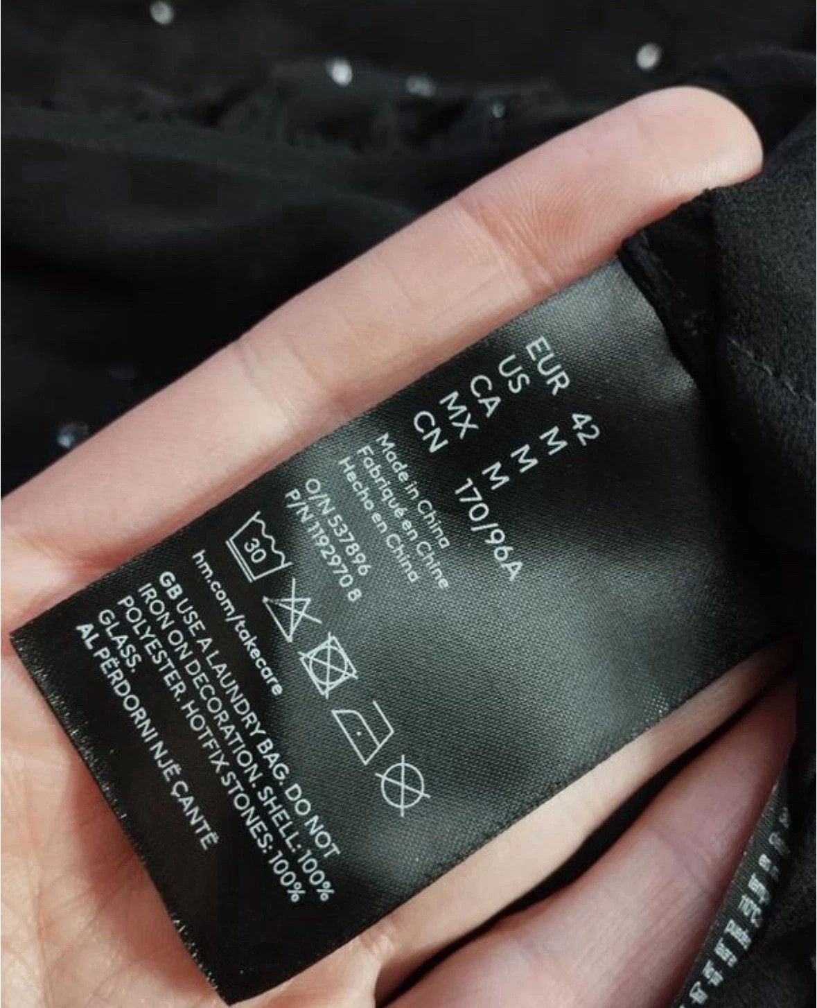 H&M × Paco Rabanne Paco Rabanne x H&M Crystal Black Long Dress Size M EUR42 Size M / US 6-8 / IT 42-44 - 13 Thumbnail