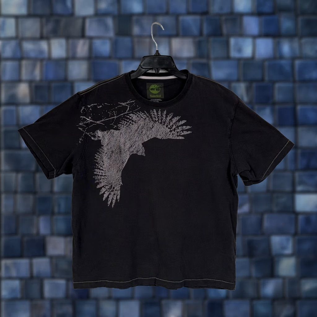 Timberland VINTAGE Timberland Shirt Mens XL Black Eagle Bird Graphic Nature Outdoor Tee Size US XL / EU 56 / 4 - 1 Thumbnail