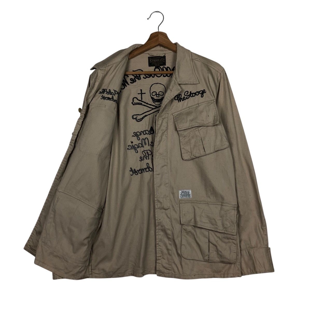 Japanese Brand 📌Vintage Stooge & Co Biker Jacket Big Logo Cafe Racer Size US S / EU 44-46 / 1 - 12 Thumbnail