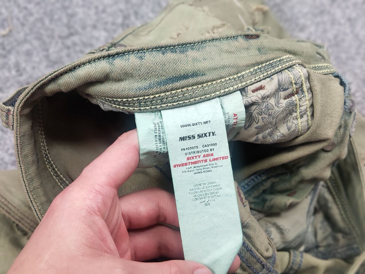 🤢 Miss Sixty Vintage Y2K Baggy Distressed Denim Jeans