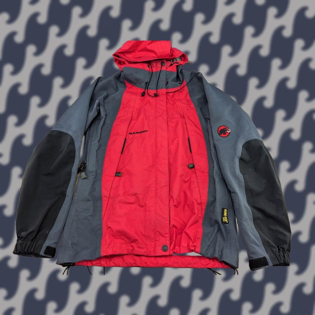 Mammut Mammut Gore-Tex Extreme Mens Jacket S Hooded Zip-In Taped Seams Water Resistant Windbreaker Multicolor Pockets Full Zip Outdoor Jacket Size US S / EU 44-46 / 1 - 1 Thumbnail