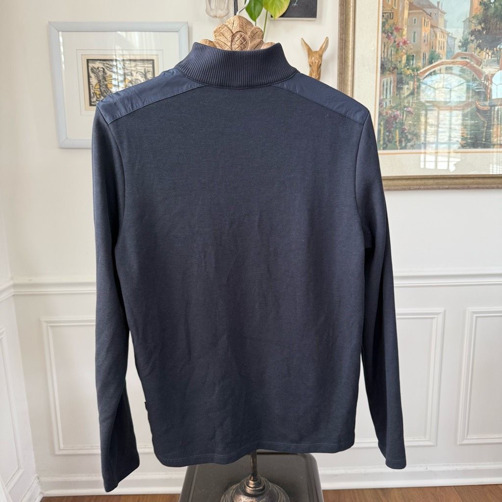 Hugo Boss Boss Hugo Boss 1/4 Zip Cotton Sweater Dark Blue M Size US M / EU 48-50 / 2 - 7 Thumbnail