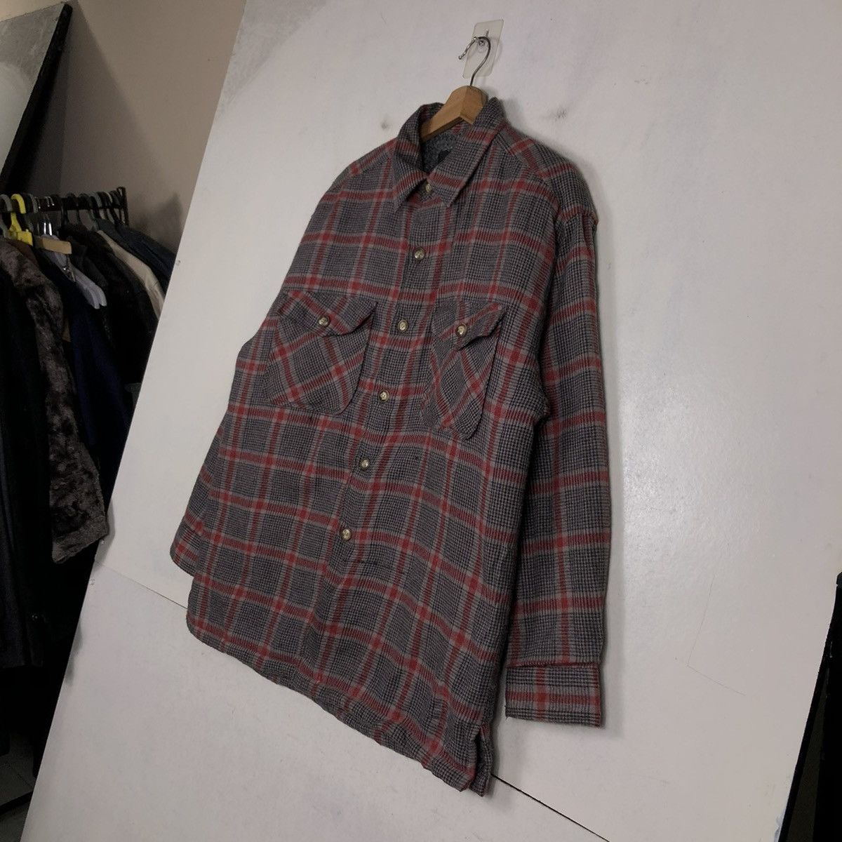 Japanese Brand 📌VINTAGE FLANNEL SHIRT JACKET TURNING POINT TARTAN DESIGN Size US L / EU 52-54 / 3 - 3 Thumbnail