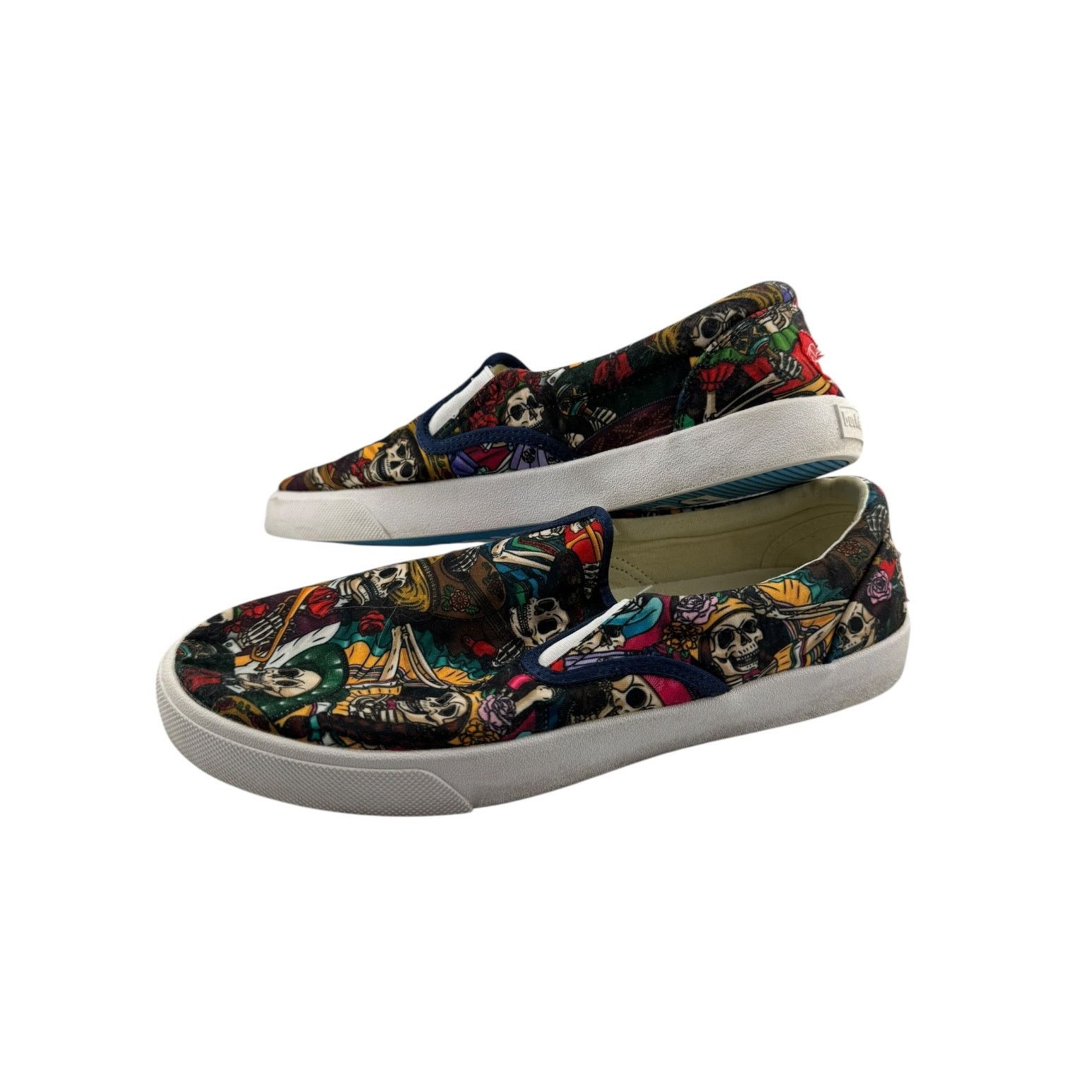 Other Bucketfeet Día de los Muertos Slip-On Skate Shoes - Size 10 Size US 10 / EU 43 - 4 Thumbnail