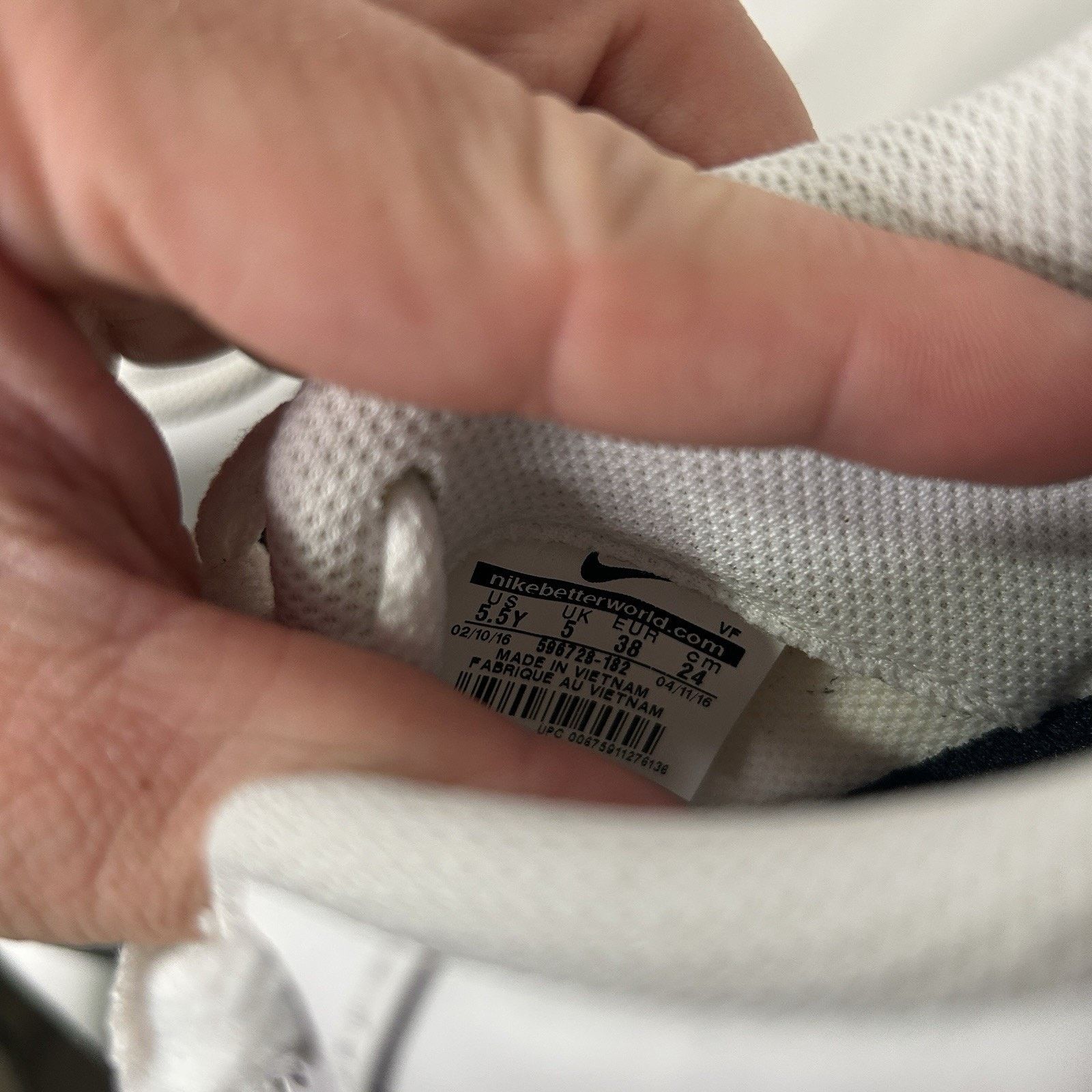 Nike Nike Air Force 1 Low GS “White Black” Size US 7 / IT 37 - 8 Thumbnail