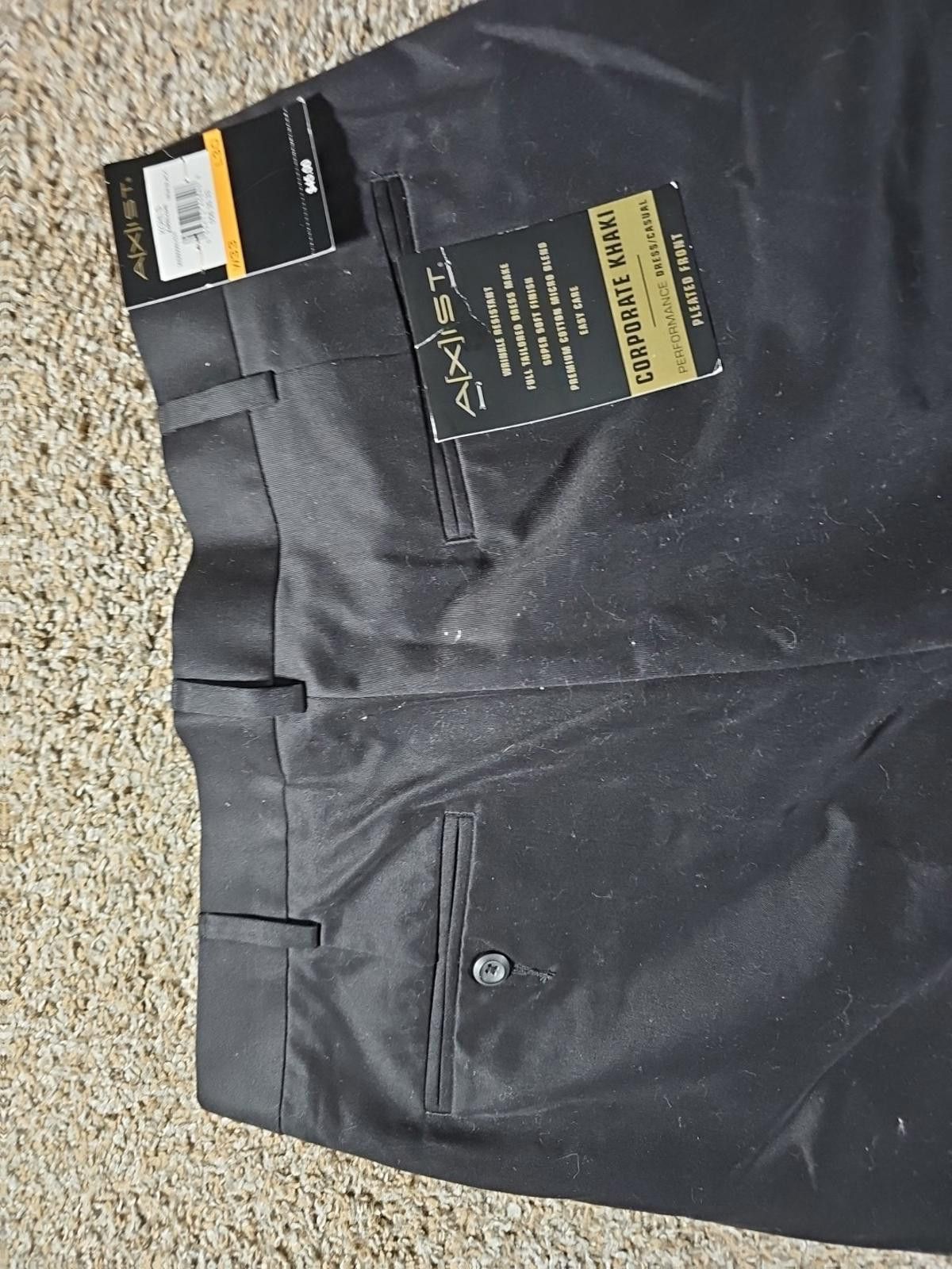 Axist Axist 33x30 Black Pleated Dress Pants NWT Size US 33 - 7 Thumbnail
