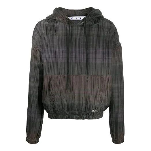 Homme Plisse Issey Miyake × Off-White o1in1s1024 Q:1 / Plisse Over Hoodie in Brown Size US M / EU 48-50 / 2 - 1 Thumbnail