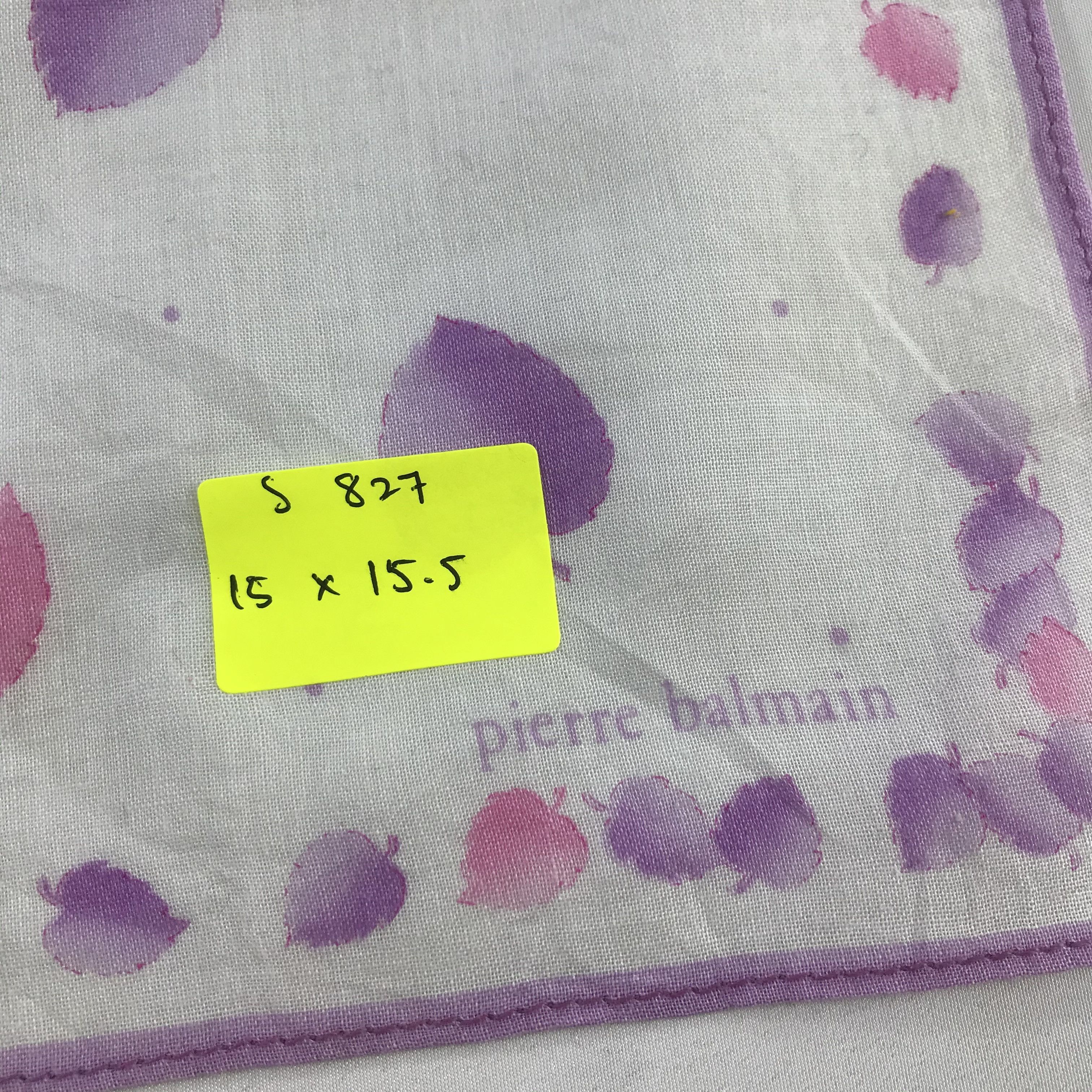 Pierre Balmain × Vintage Pierre Balmain Bandana / Handkerchief / Neckerchief - S827 Size ONE SIZE - 5 Thumbnail