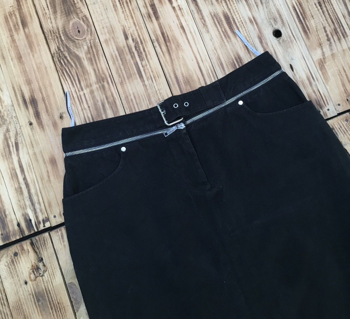 Celine Celine F/W 2003 Zipper Waistband Skirt Size 30" / US 8 / IT 44 - 2 Thumbnail