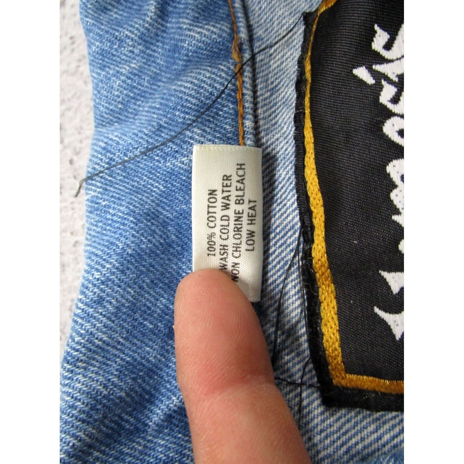 Denime Nemesis Jeans Jacket Mens XL Denim Blue Trucker Made in USA St Croix Hotel Casino Bomber Jacket USA Vintage Regular Mens XL Blue Denim Jacket Size US 36 / EU 52 - 5 Thumbnail