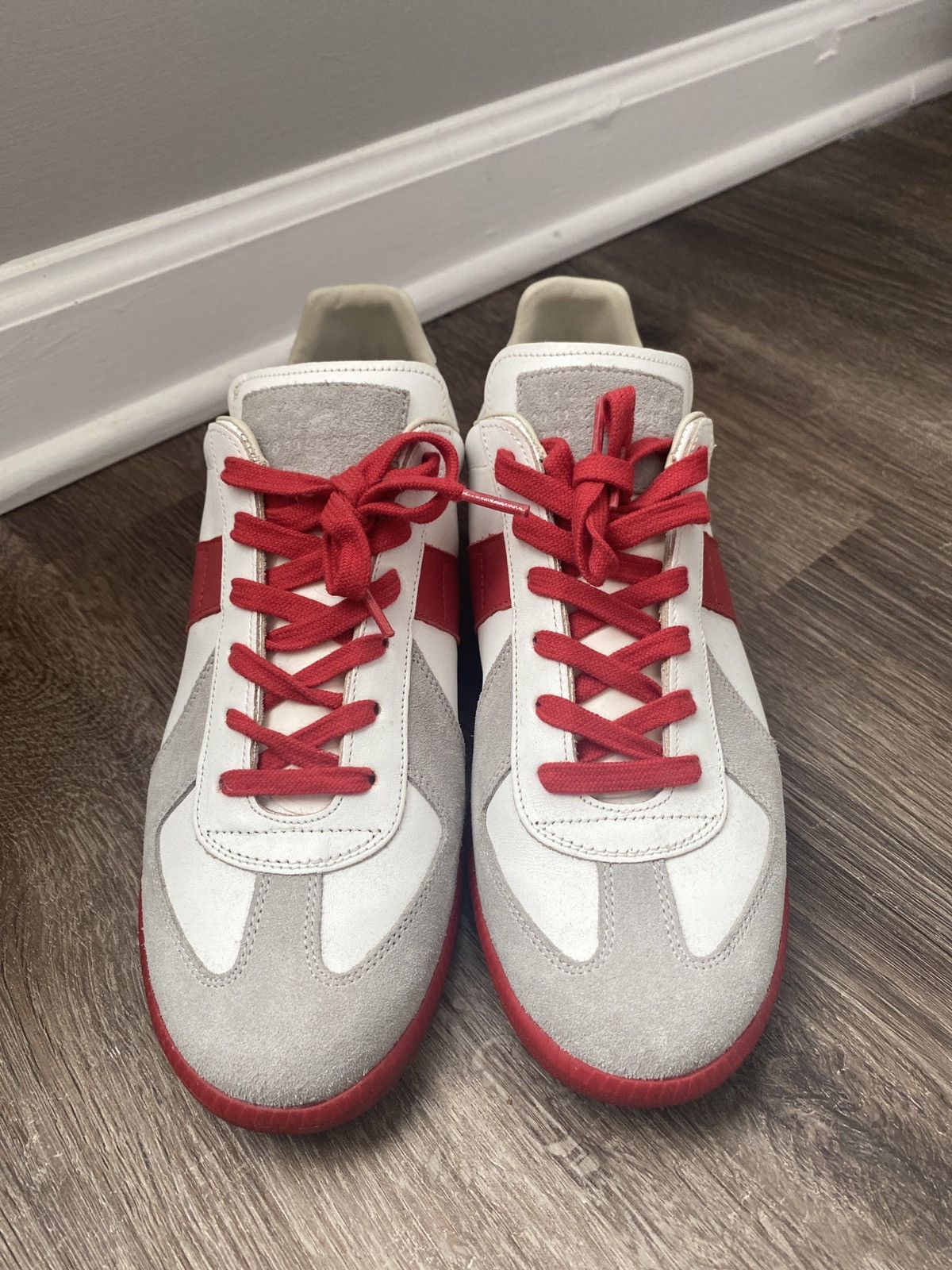 Maison Margiela White and red masion margiela Size US 8 / EU 41 - 6 Thumbnail