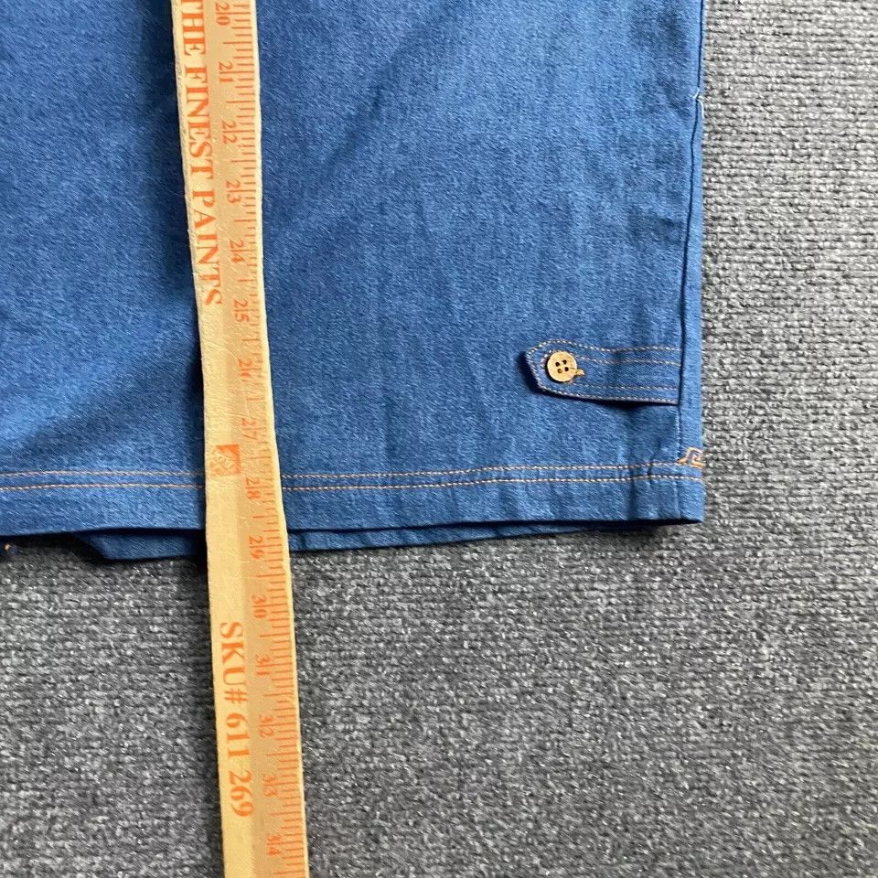 Other Kaktus Top Women's 1X Blue Denim Button Up Zoo Animals Size L / US 10 / IT 46 - 6 Thumbnail