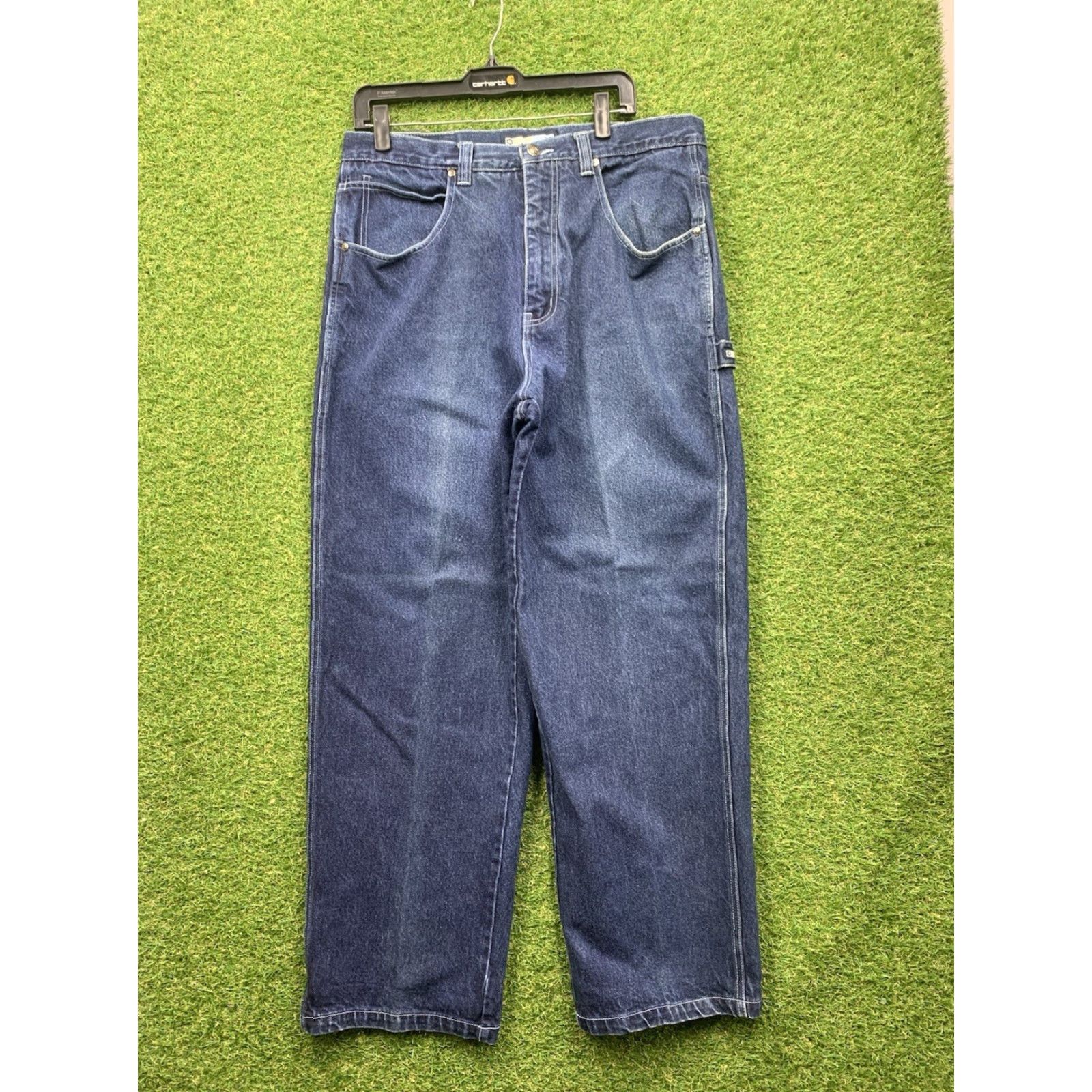 Southpole VINTAGE Southpole Wide Leg Jeans Mens 36x32 Dark Denim Embroidered Y2K Blue Size US 36 / EU 52 - 2 Thumbnail
