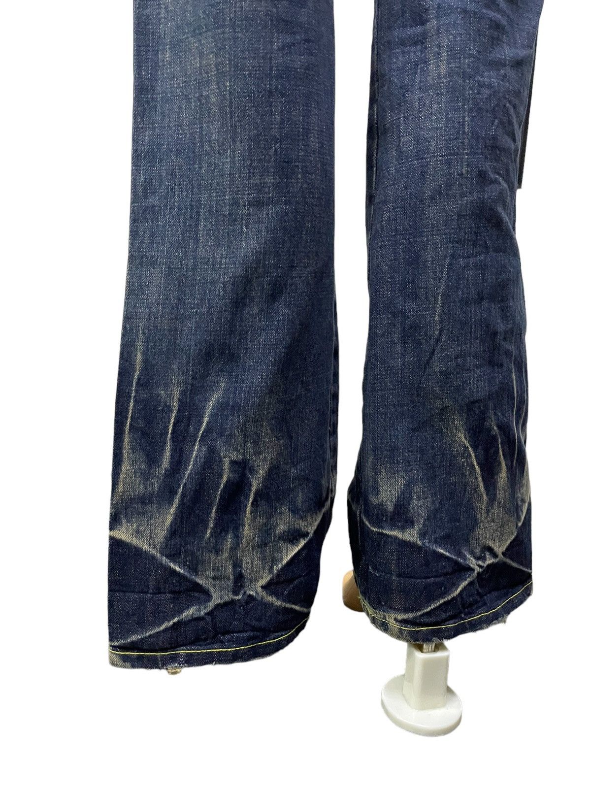 Hysteric Glamour × Japanese Brand × Shellac Back Number Japan Muddy Wash Flared Large Pocket Bush Jeans Size US 31 - 7 Thumbnail