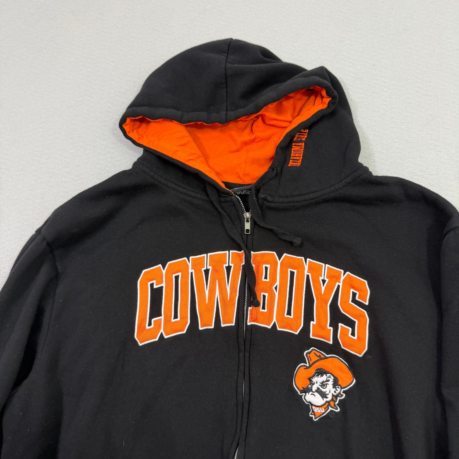 Vintage Vintage Oklahoma State Cowboys Full Zip Hoodie Men's 2XL Size US XXL / EU 58 / 5 - 2 Thumbnail
