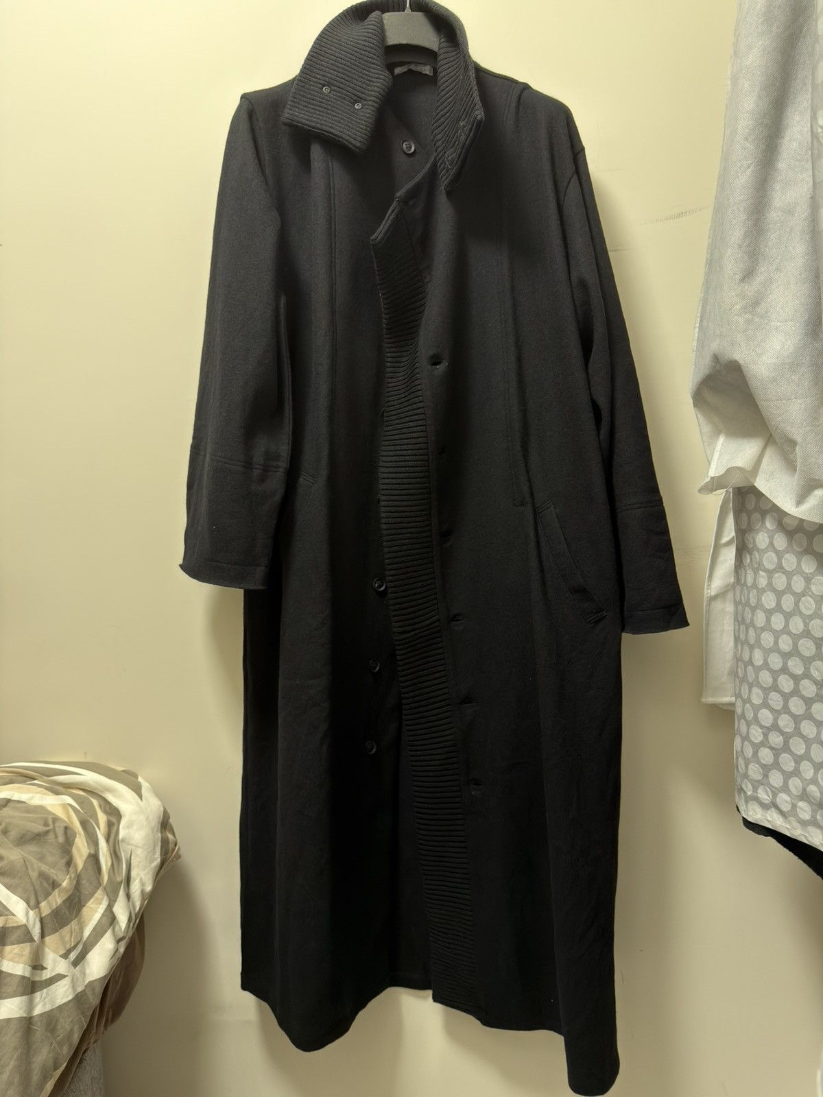 Yohji Yamamoto Yohji Yamamoto Layered wool blend coat Size US M / EU 48-50 / 2 - 2 Thumbnail