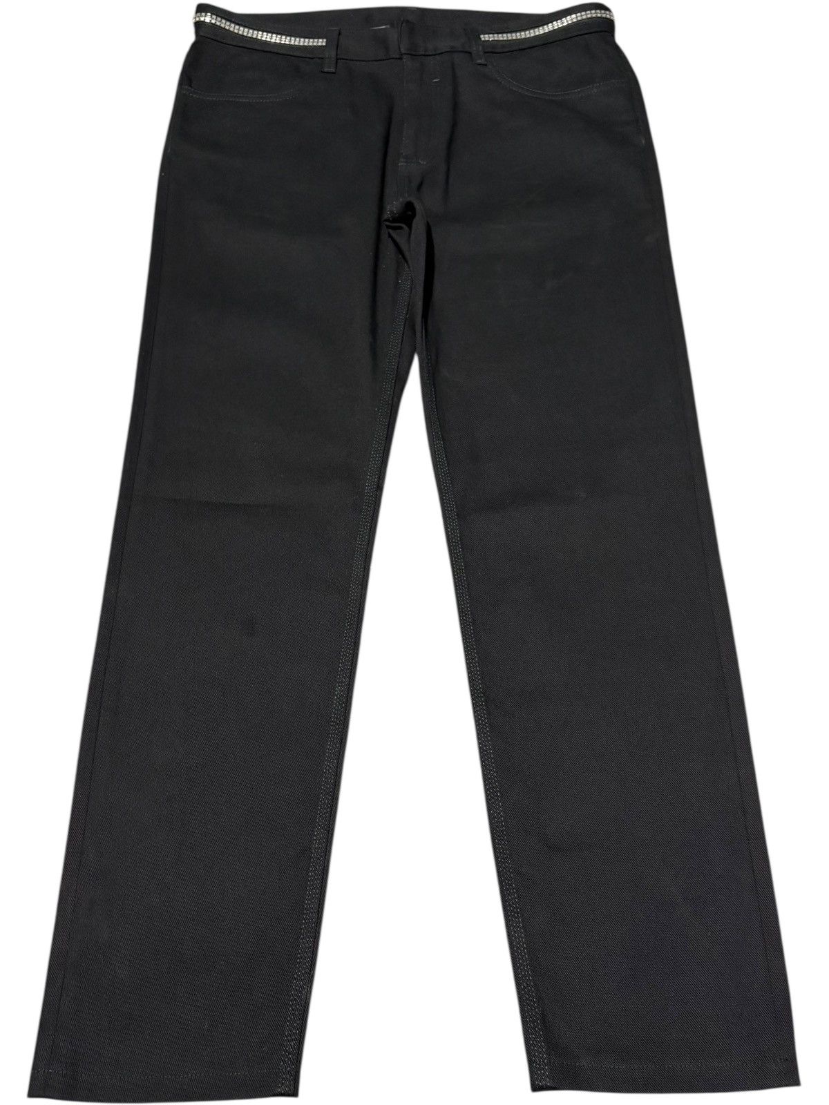 Givenchy SS22 Givenchy Matthew Williams 4G Chain Zipper Denim Jeans Size US 33 - 1 Thumbnail