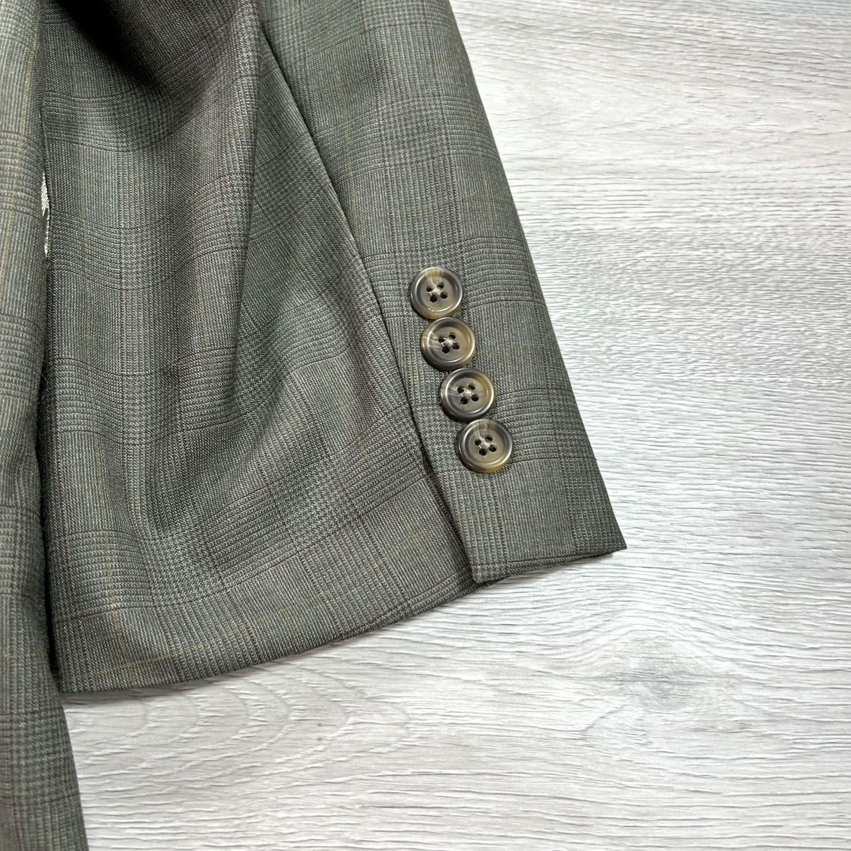 Chaps Chaps Ralph Lauren Blazer Mens 42S Gray Wool Glen Plaid Two Button Sport Coat Carlin Coat? Size 42R - 5 Thumbnail