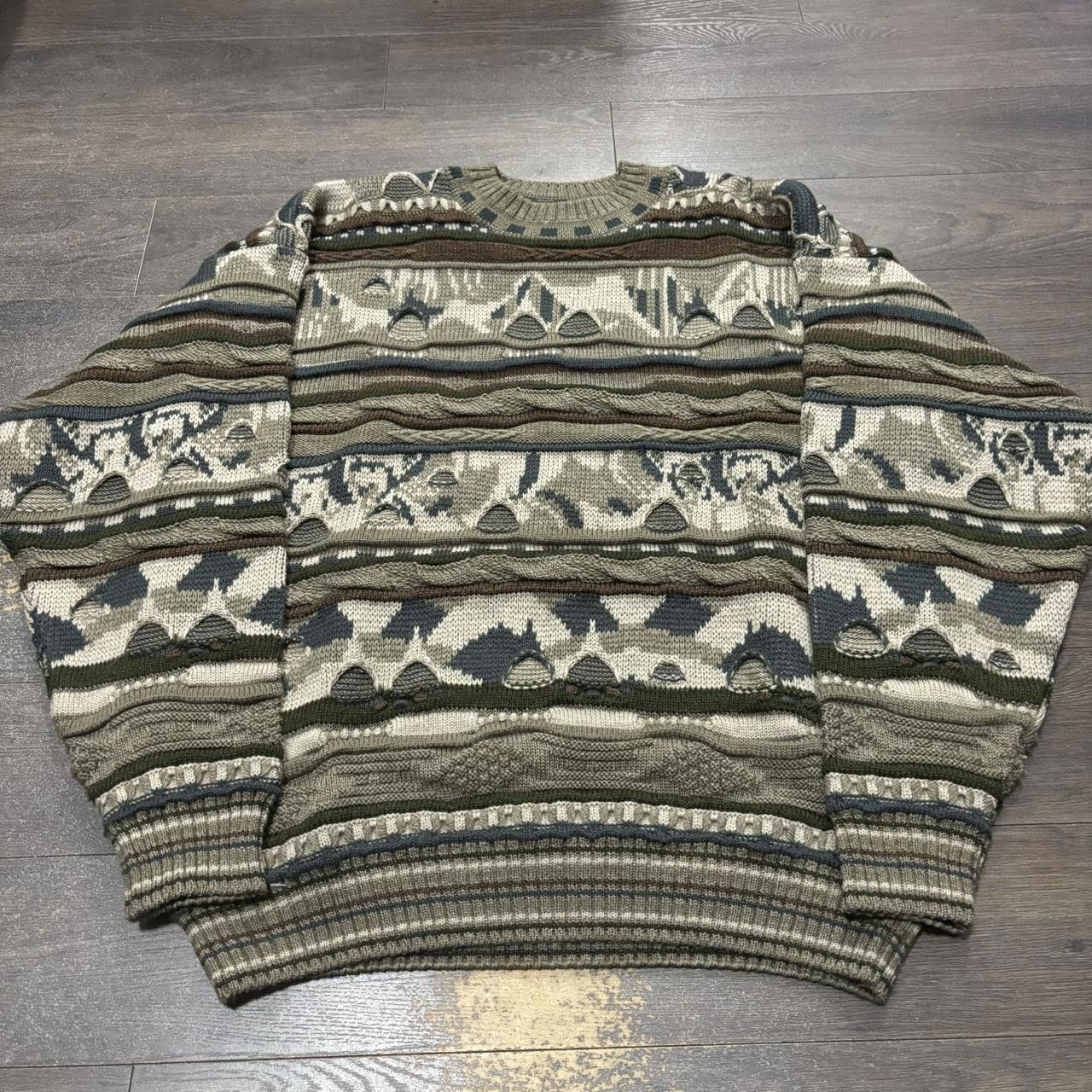 Designer Vintage Canadian Impressions Coogi Style Knit Sweater Size US XL / EU 56 / 4 - 3 Thumbnail
