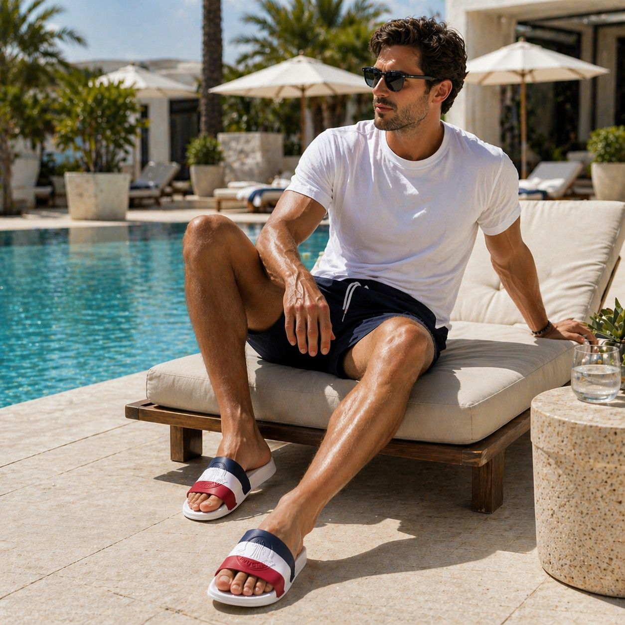 Moncler MONCLER Basile Slide Sandal in White Size US 8 / EU 41 - 3 Thumbnail