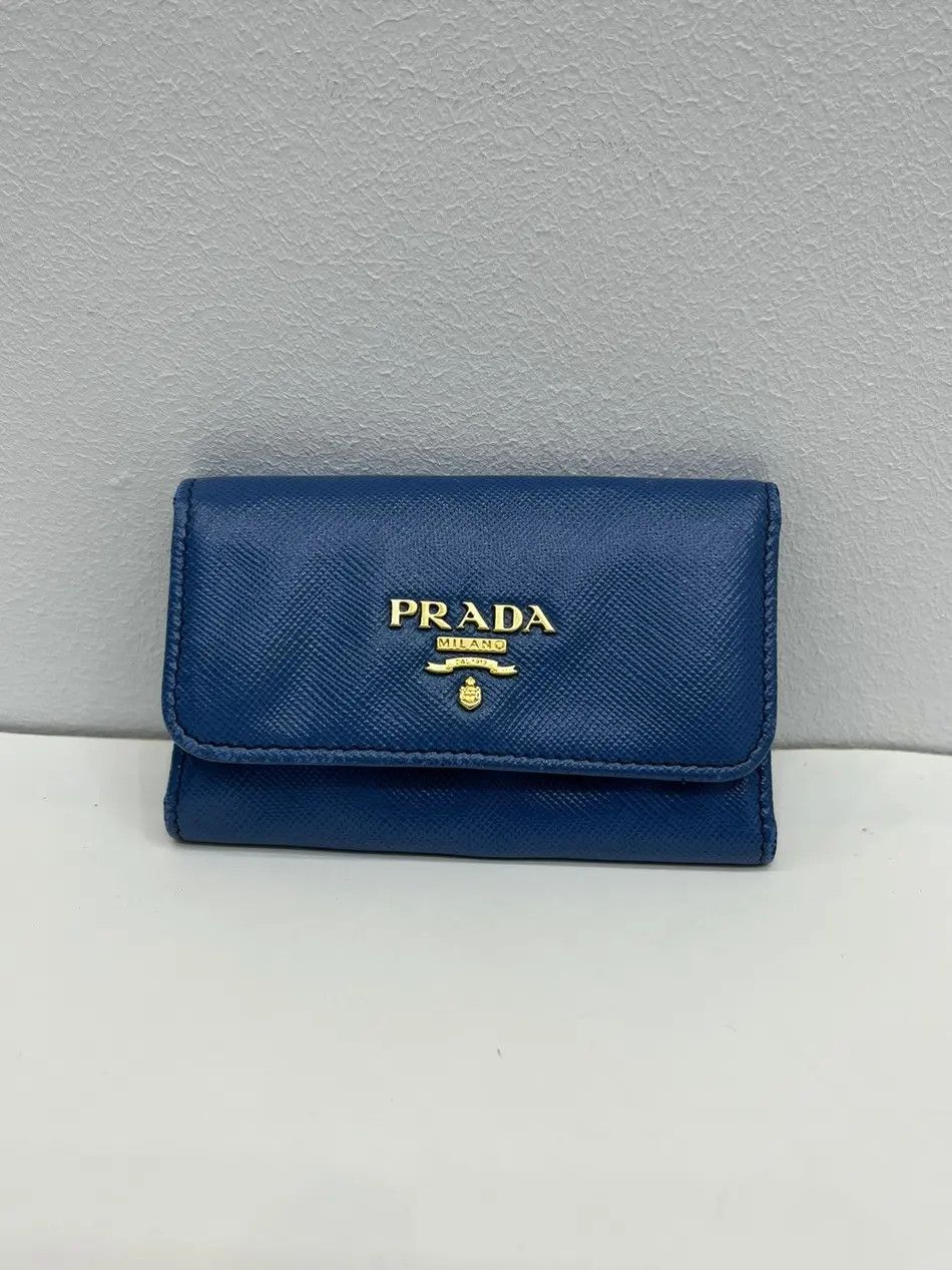 Prada Prada Saffiano Leather Key Case Size ONE SIZE - 1 Thumbnail