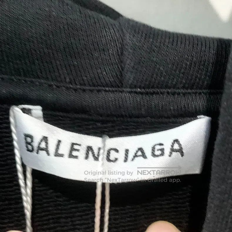 Balenciaga Balenciaga Black hoodie with back logo print, size XS Size US XS / EU 42 / 0 - 5 Thumbnail