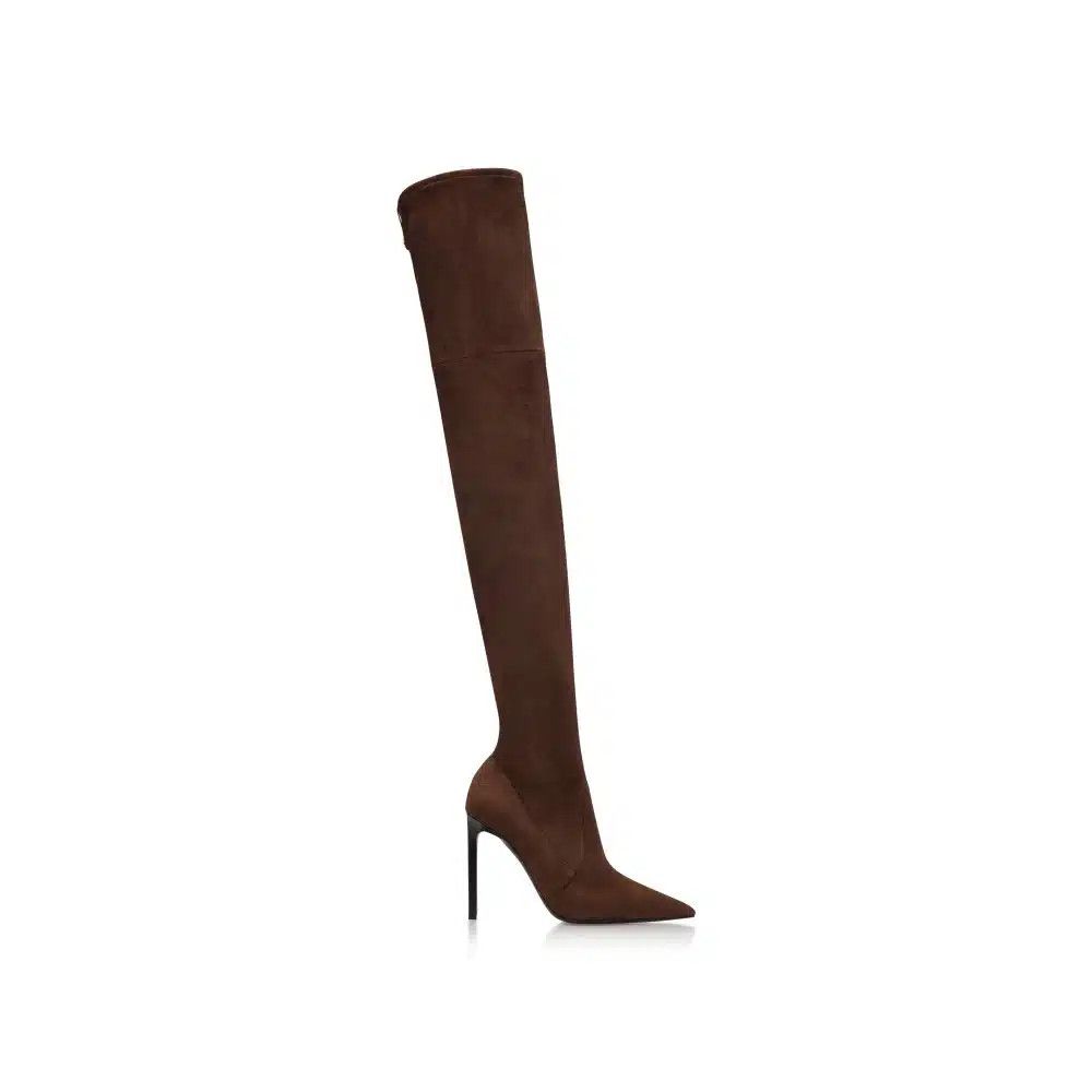 Tom Ford o1loc1c1124 W2282T Hi Heel Overknee Boots in Dark Brown Size US 10 / IT 40 - 1 Thumbnail