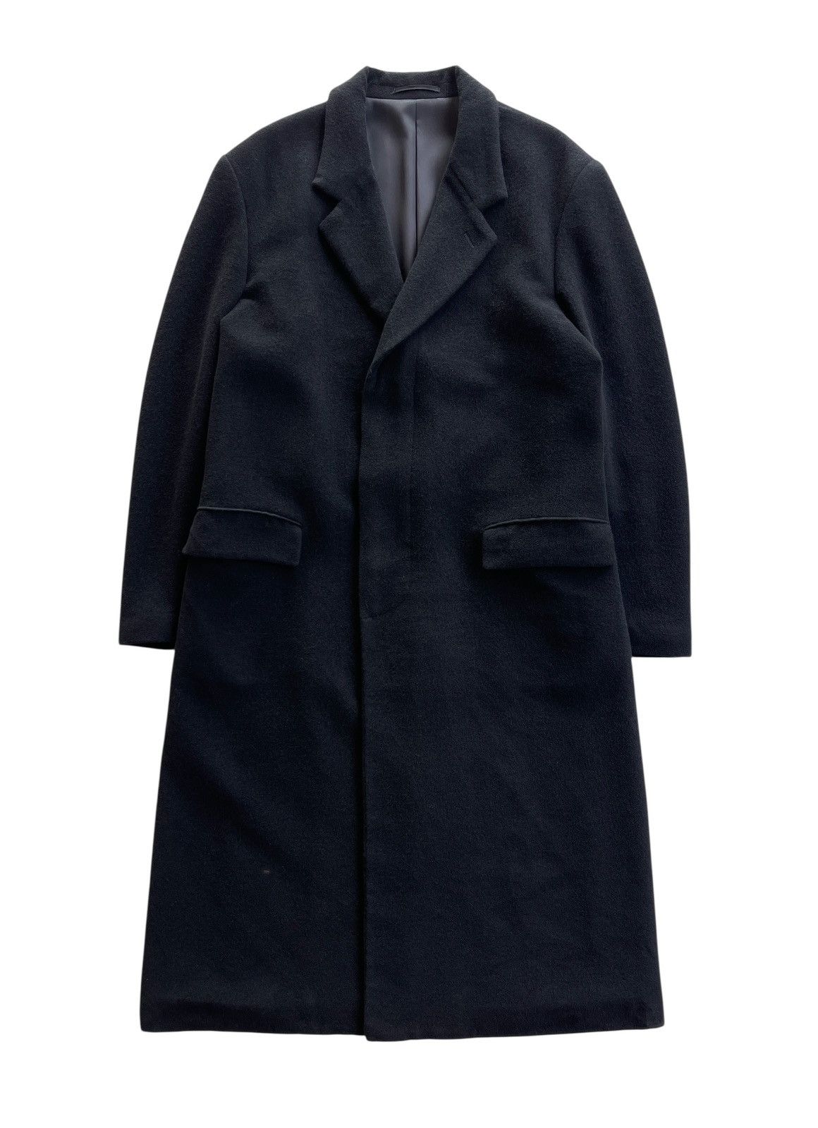 Yohji Yamamoto Yohji Yamamoto Wool Longcoat Black Size US L / EU 52-54 / 3 - 1 Thumbnail