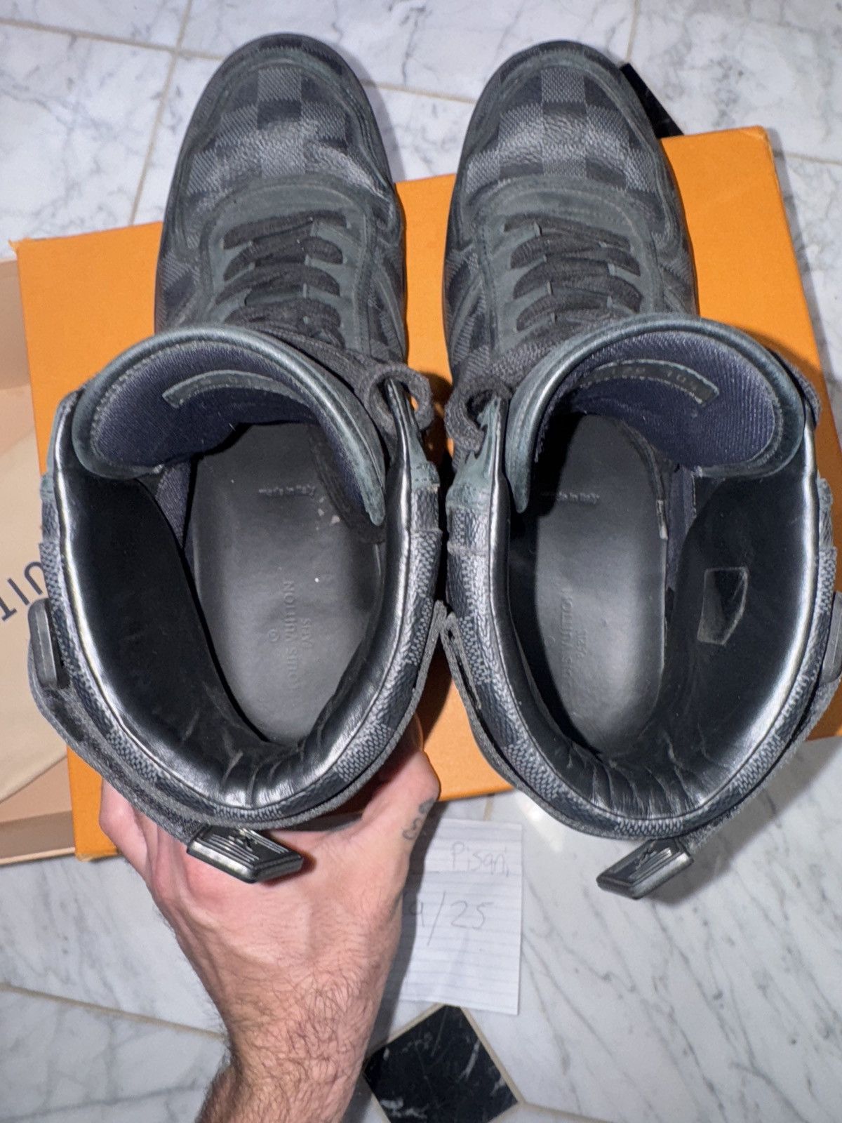 Louis Vuitton Louis vuitton black hightop Rivoli size 11 Size US 11 / EU 44 - 6 Thumbnail