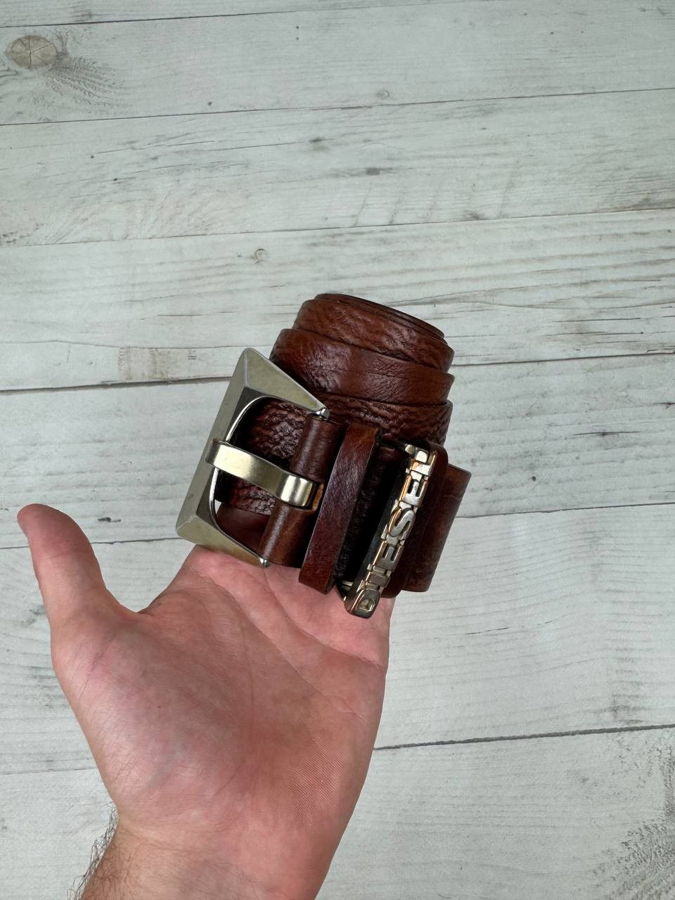Diesel Vintage Diesel Leather Belt Brown Size ONE SIZE - 1 Thumbnail